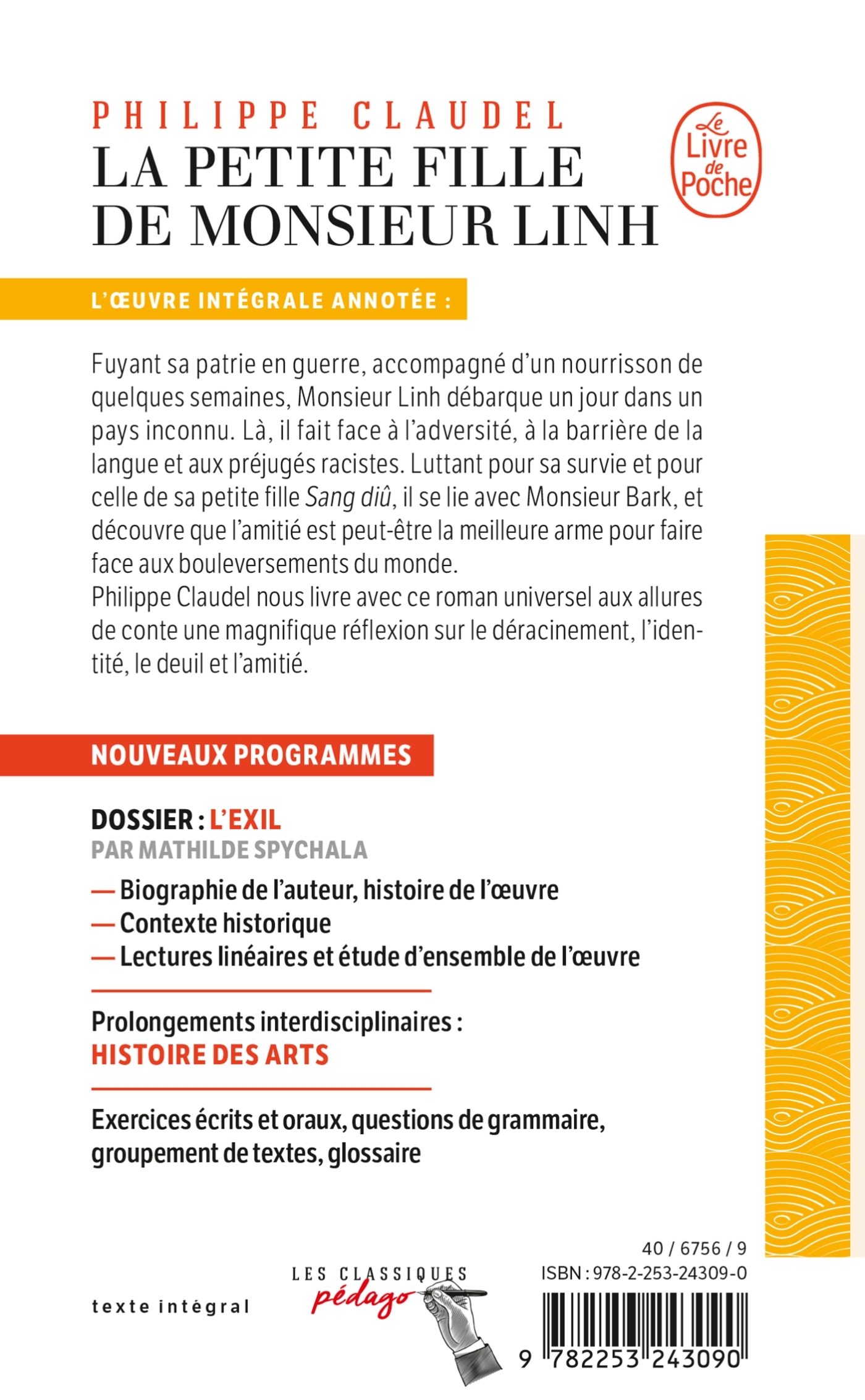 La Petite fille de Monsieur Linh (Édition pédagogique) - Philippe Claudel - LGF