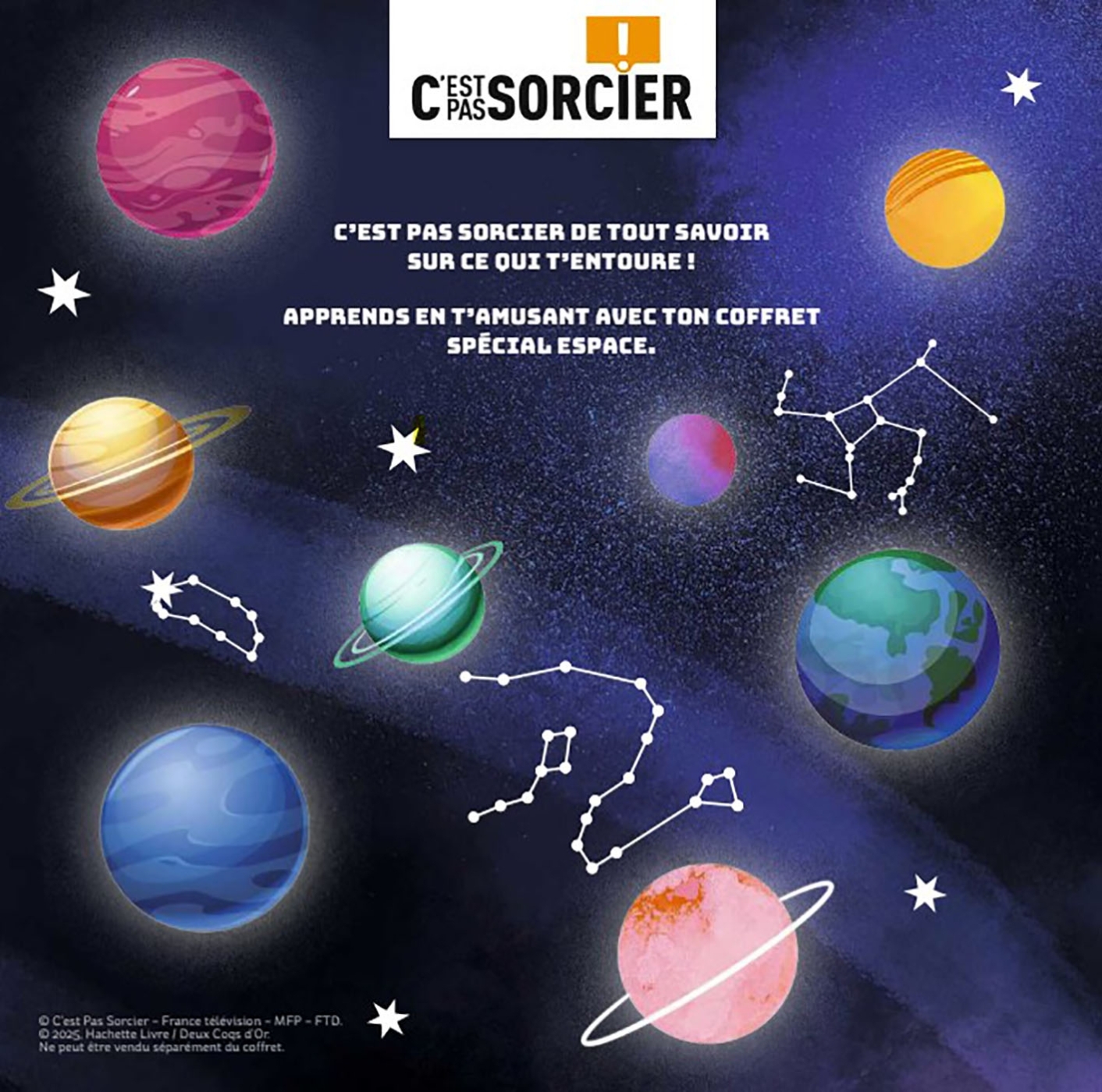 C'est pas sorcier L'espace - coffret avec accessoires - Anne-Thomas Belli - DEUX COQS D OR