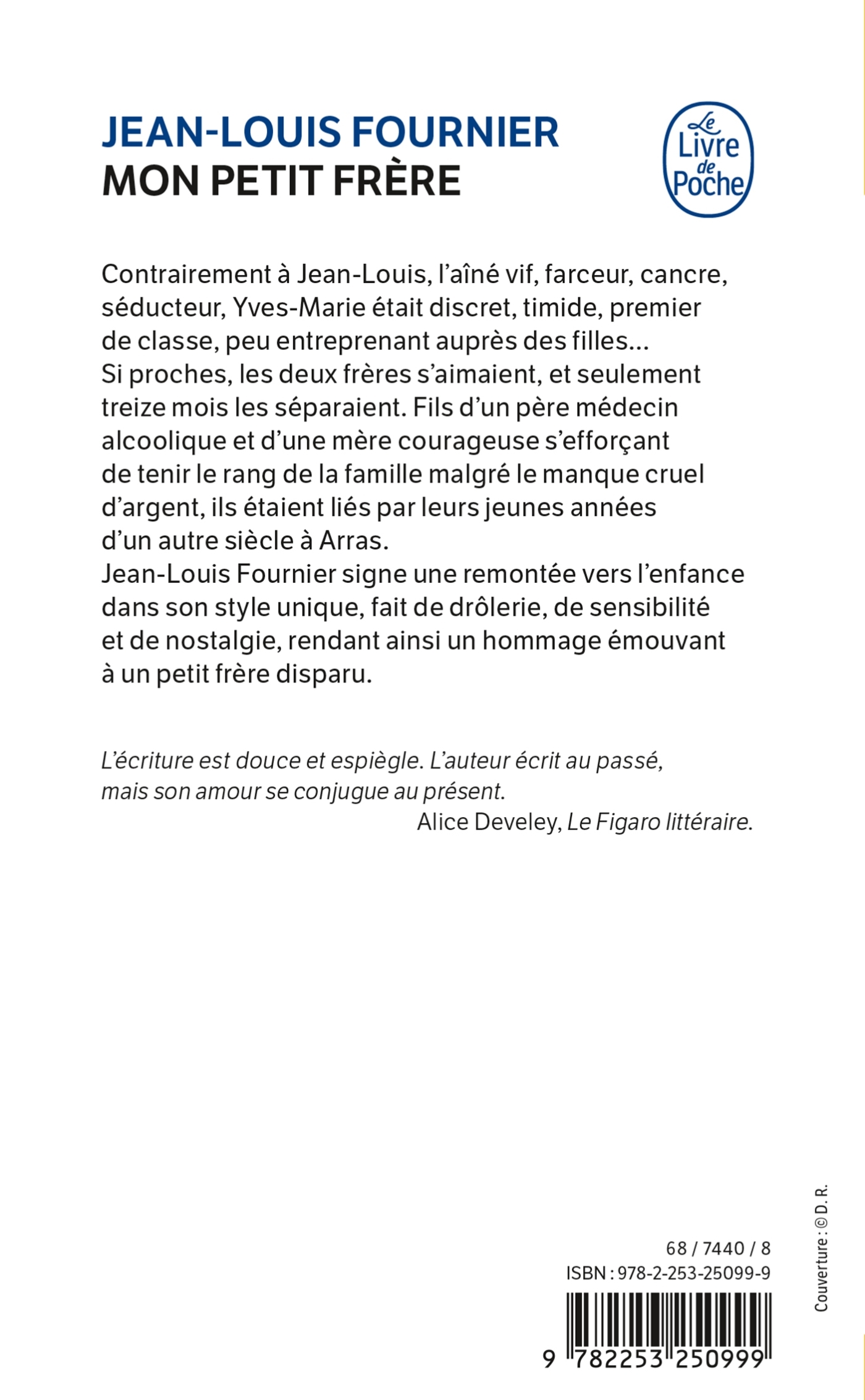 Mon petit frère - Jean-Louis Fournier - LGF