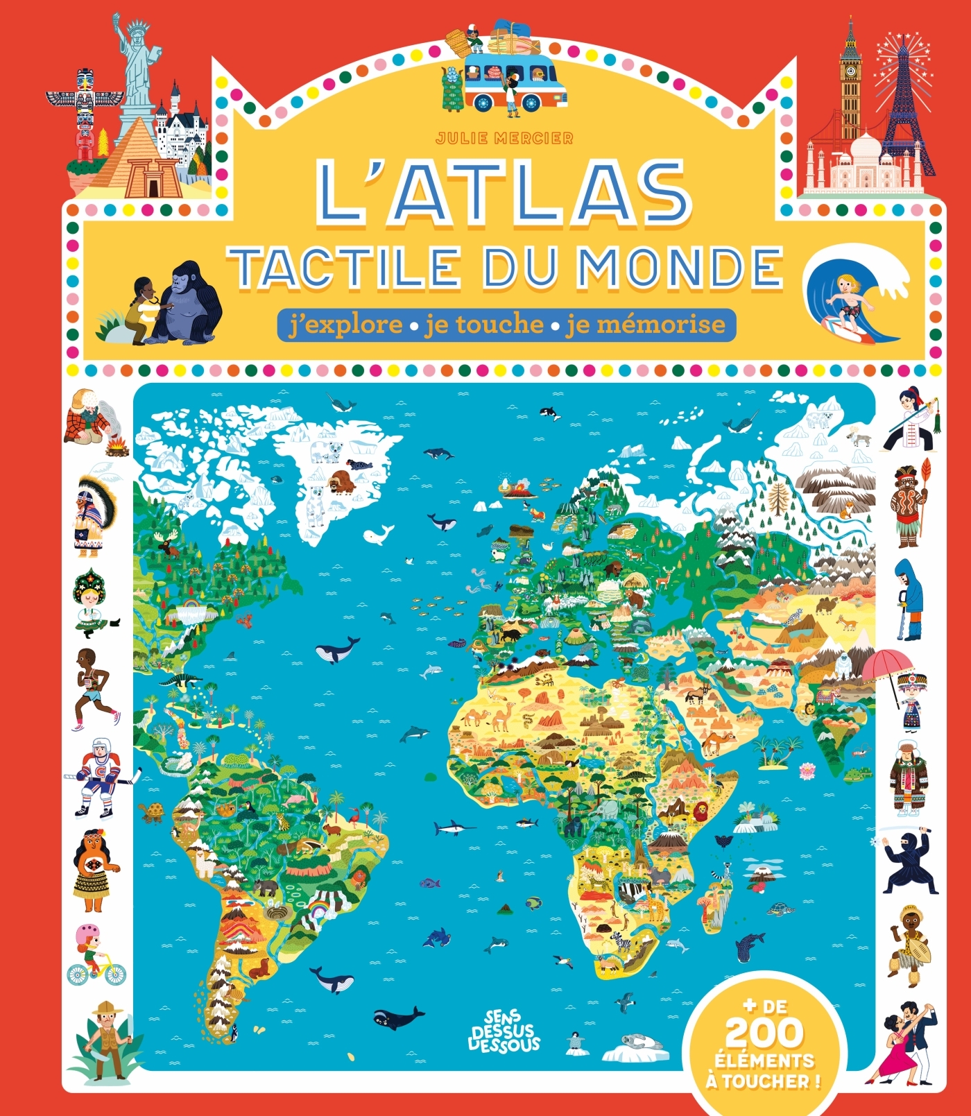 L'Atlas tactile du monde -  - DESSUS DESSOUS