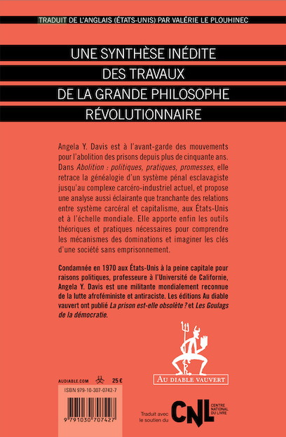 Abolition : Politiques, pratiques, promesses - Angela Davis - DIABLE VAUVERT