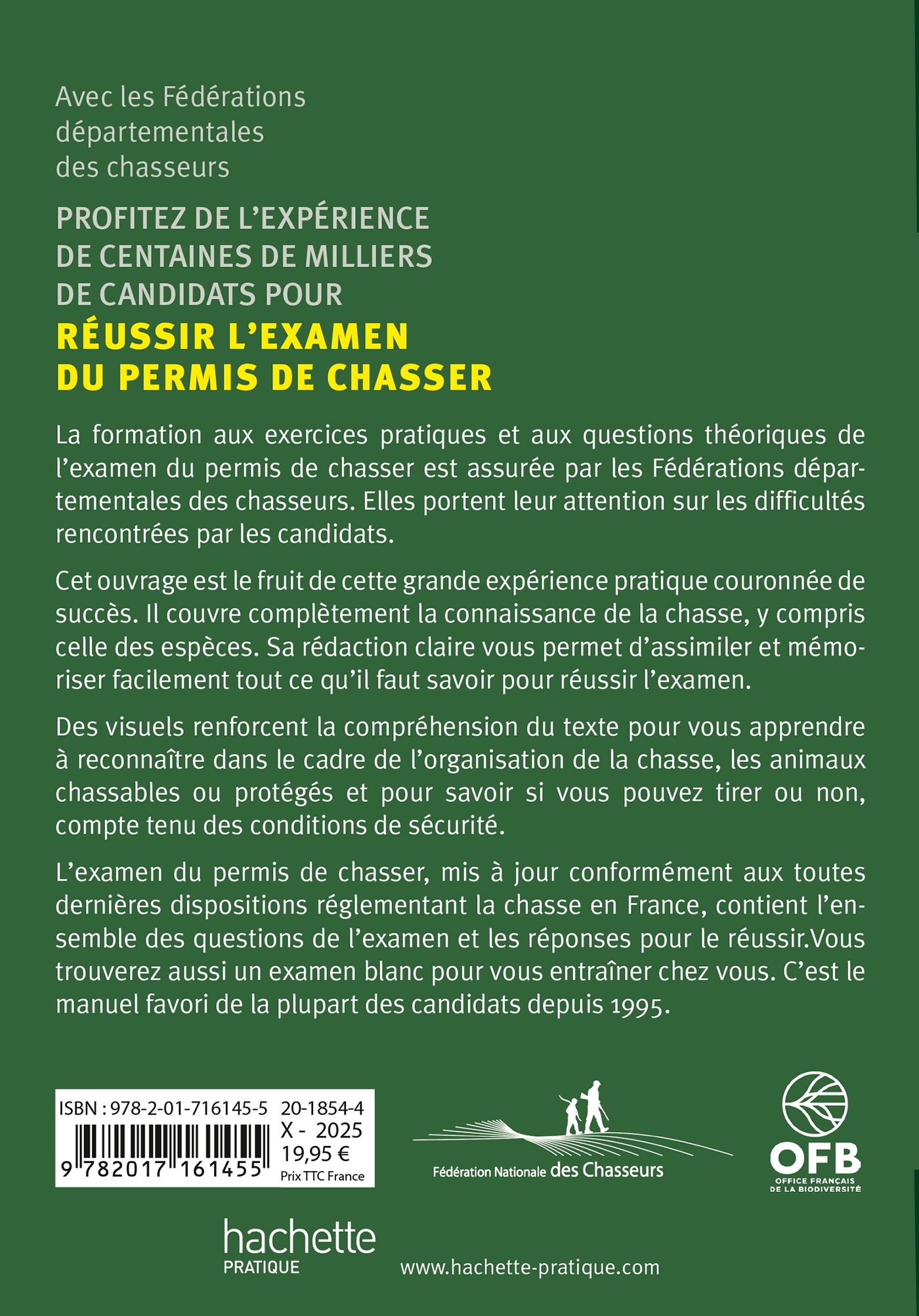 L'Examen du permis de chasser 2026 -   - HACHETTE PRAT