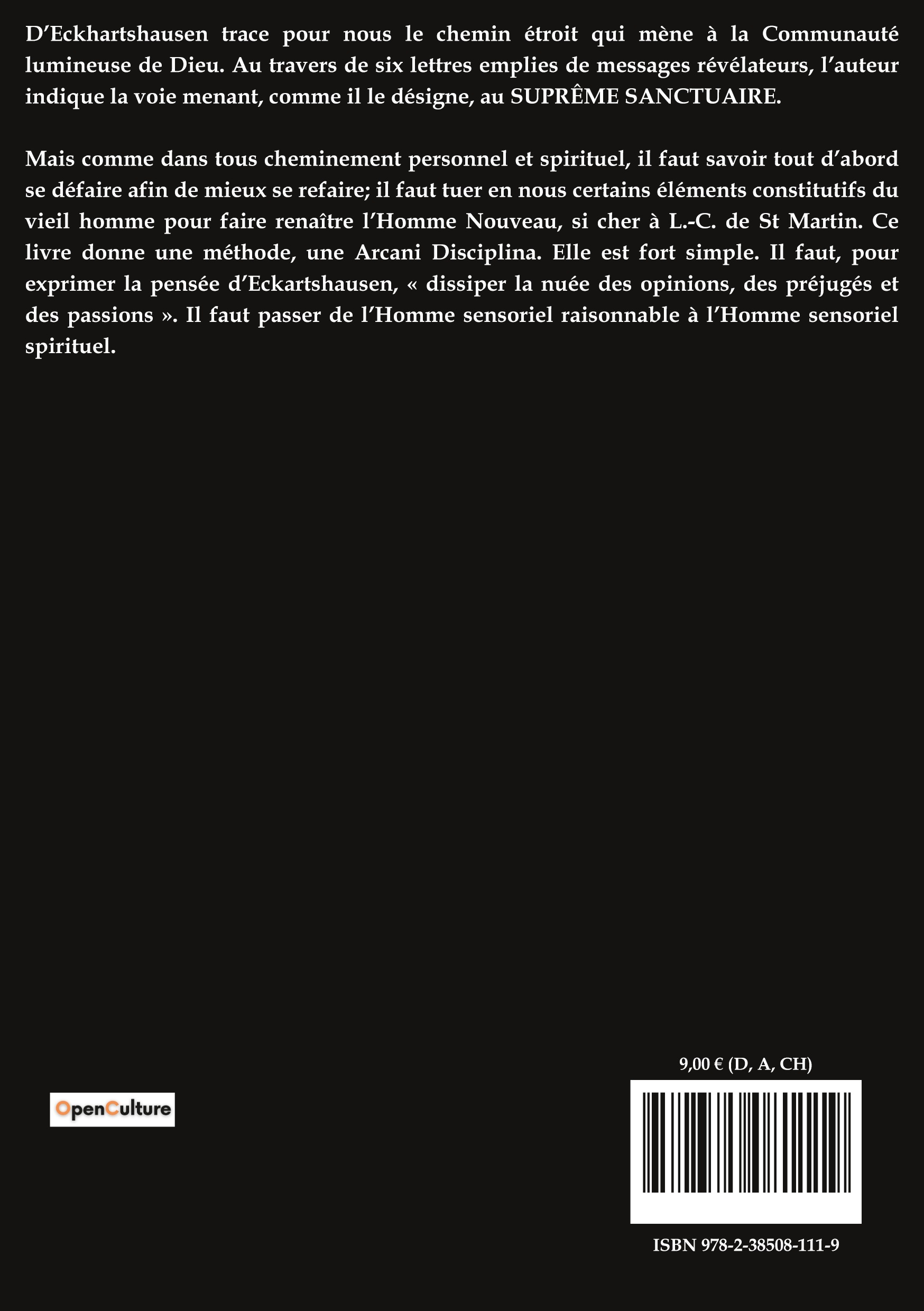 La nuée sur le sanctuaire - Karl Von  Eckhartshausen - CULTUREA