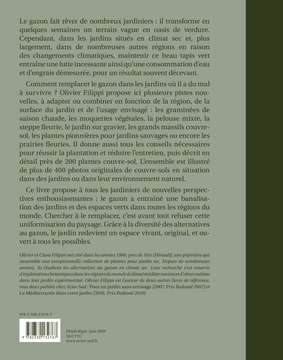 Alternatives au gazon - Olivier Filippi - ACTES SUD