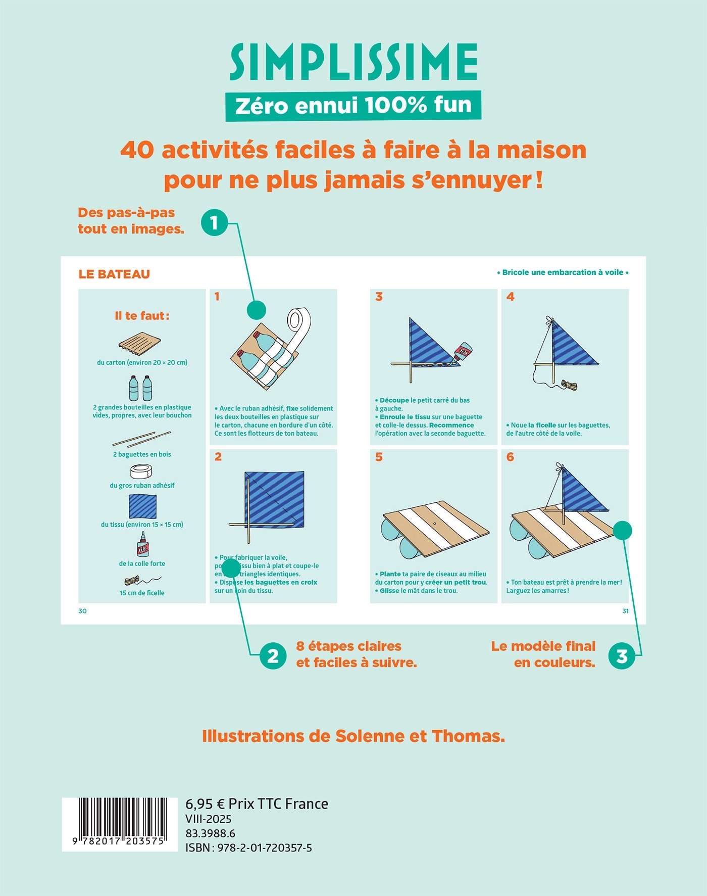 Simplissime 40 activités zéro ennui - Lise Herzog,  Solenne et Thomas - HACHETTE ENFANT