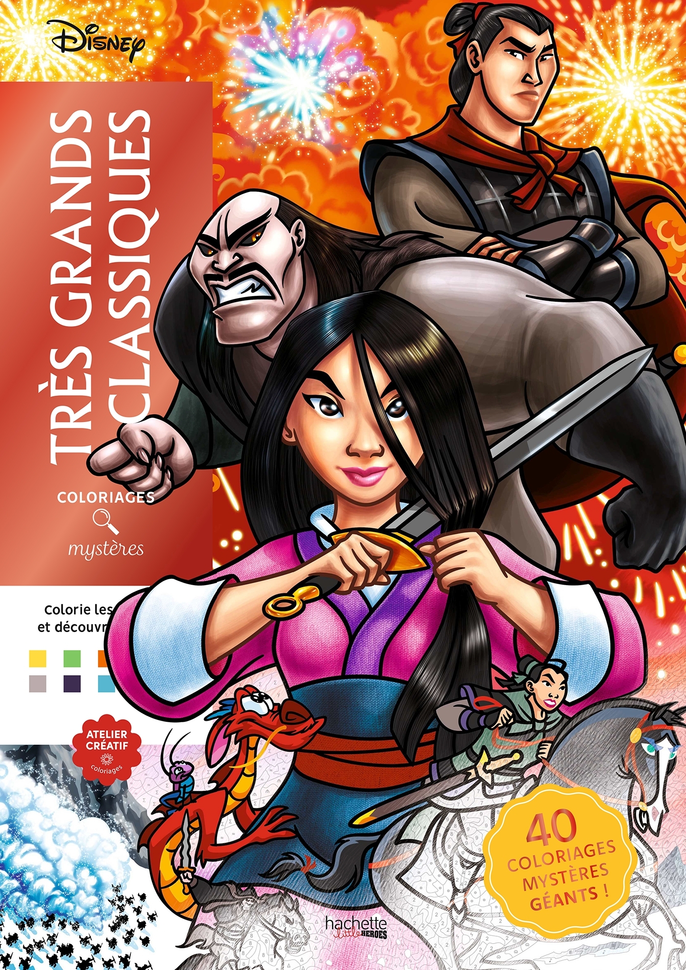 Coloriages mystères Disney - Très grands classiques -  - HACHETTE HEROES