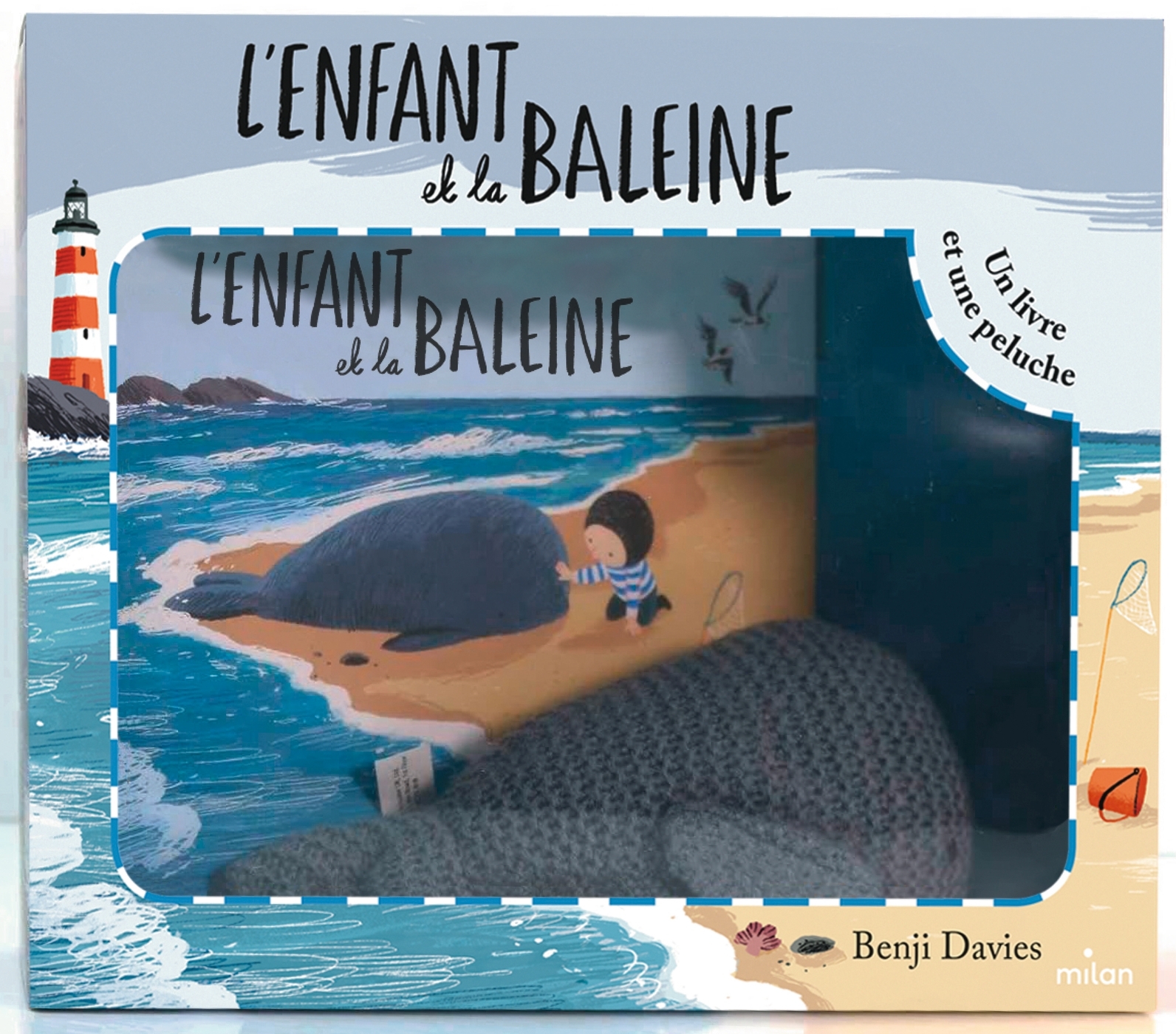 L'enfant et la baleine (coffret livre + peluche) -  - MILAN