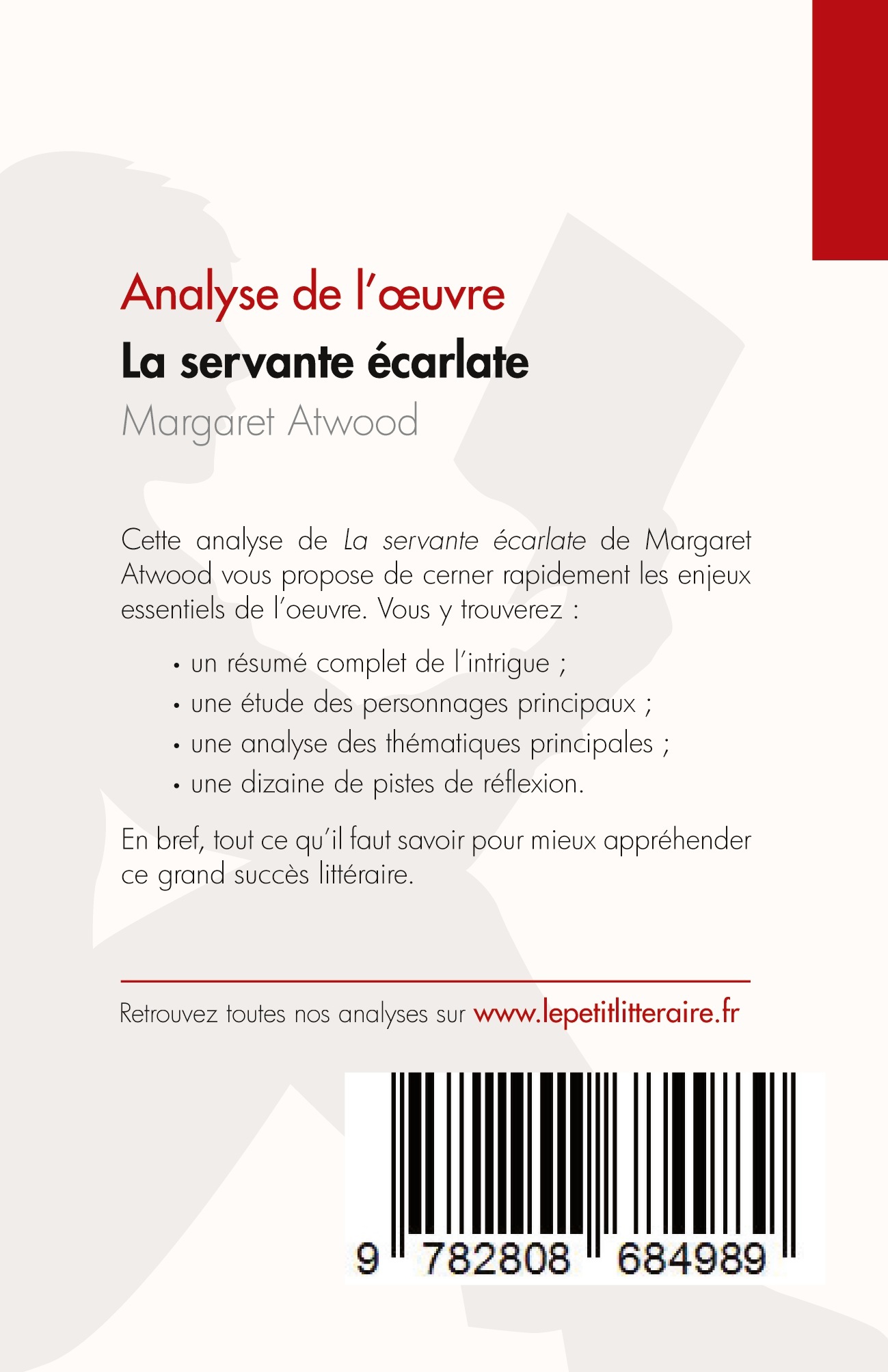 La servante écarlate de Margaret Atwood (Analyse de l'oeuvre) -  Georgina Murphy - LEPETITLITTERAI