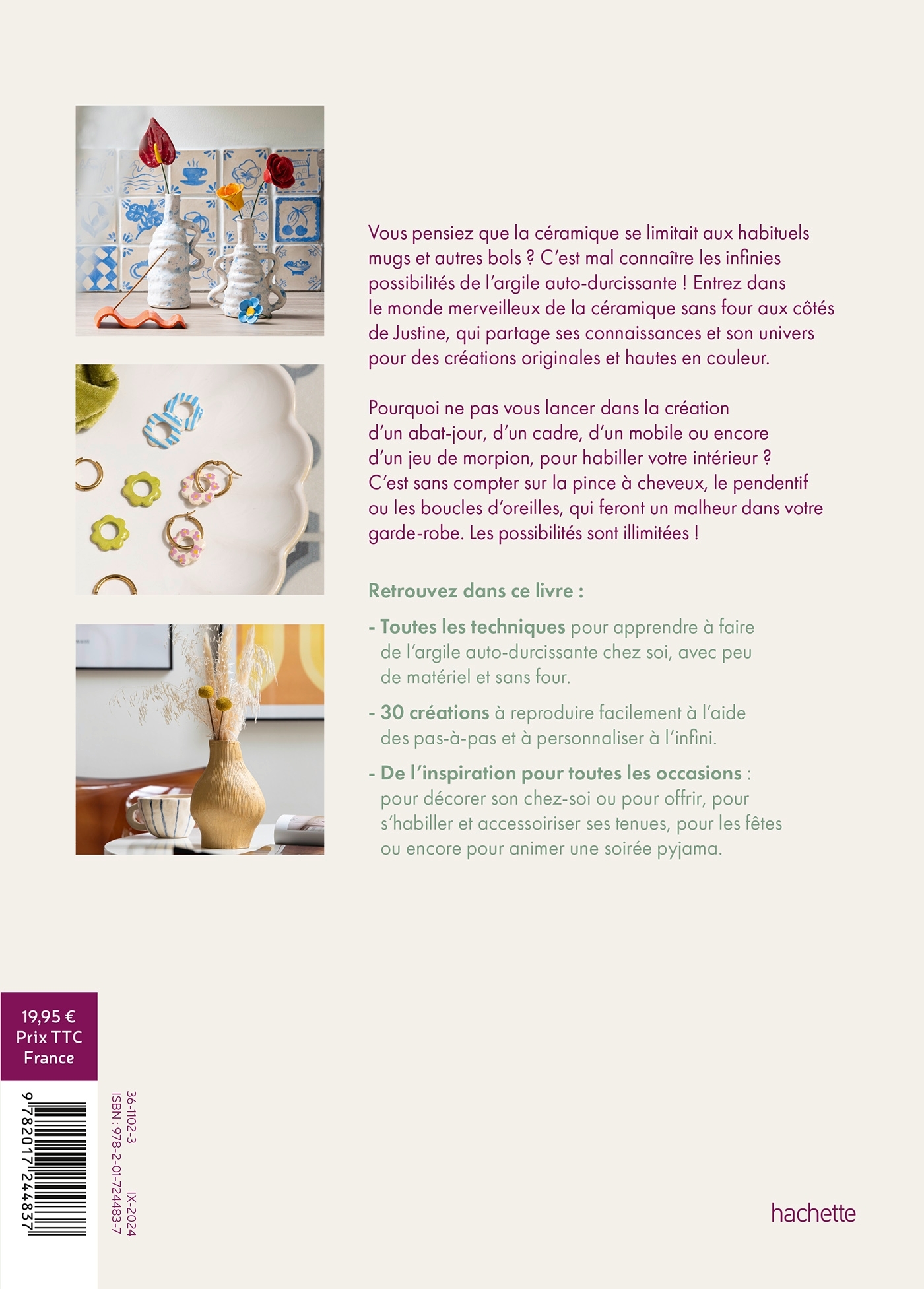 Tout à l'argile auto-durcissante - Justine Jupinet - HACHETTE PRAT