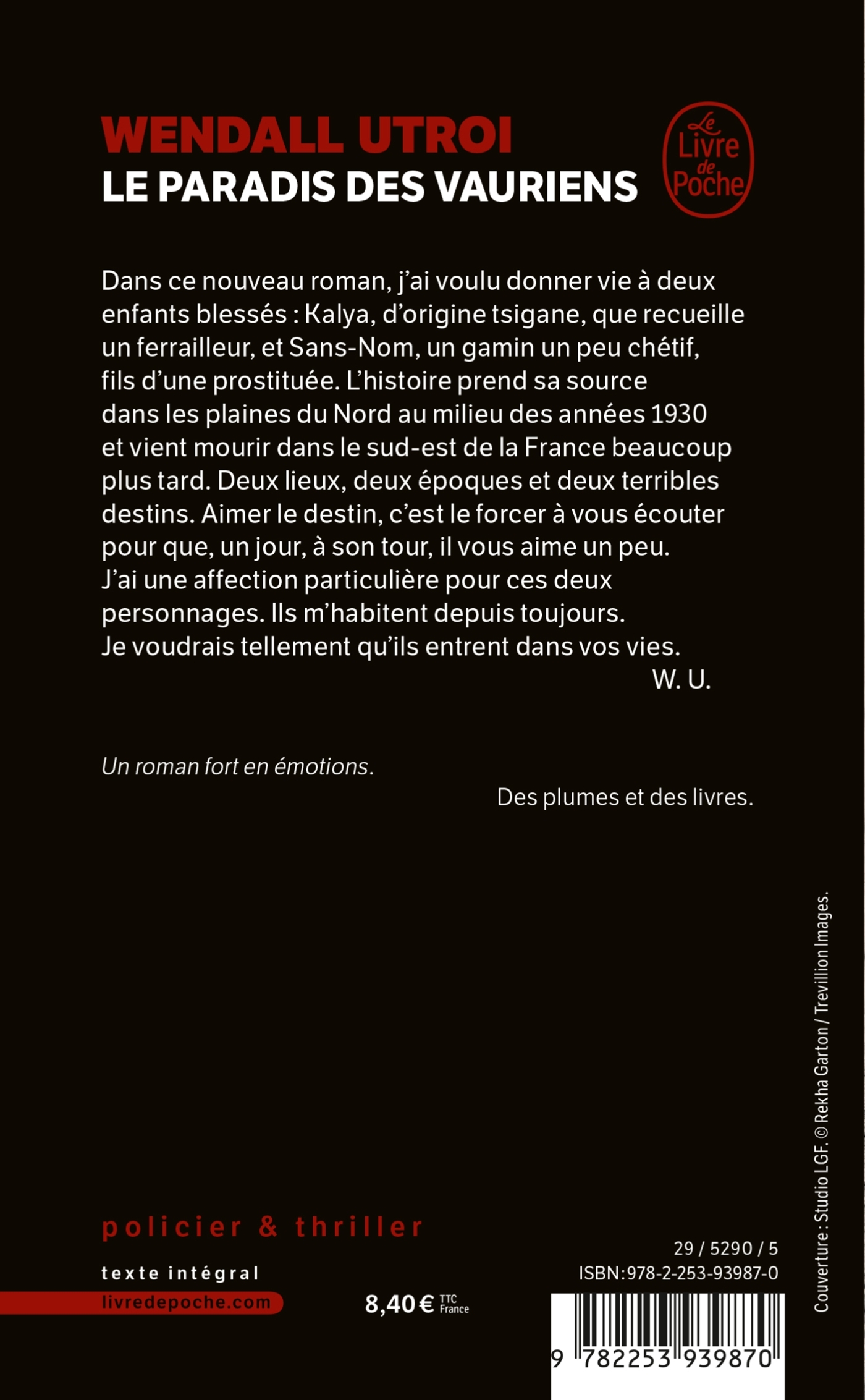 Le Paradis des vauriens - Wendall Utroi - LGF