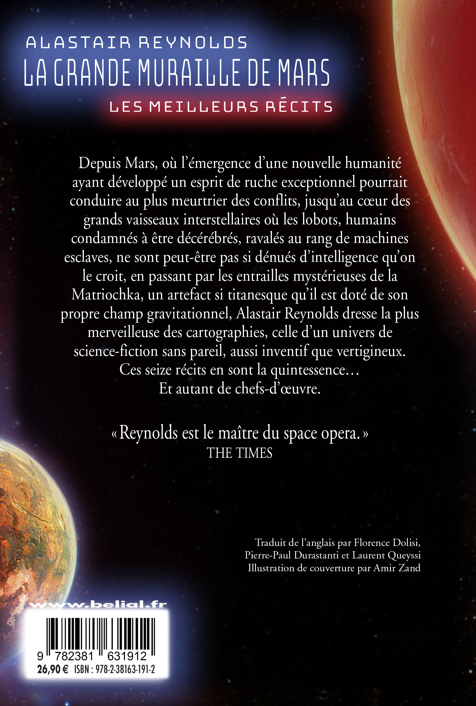 La grande muraille de Mars - Alastair Reynolds - BELIAL