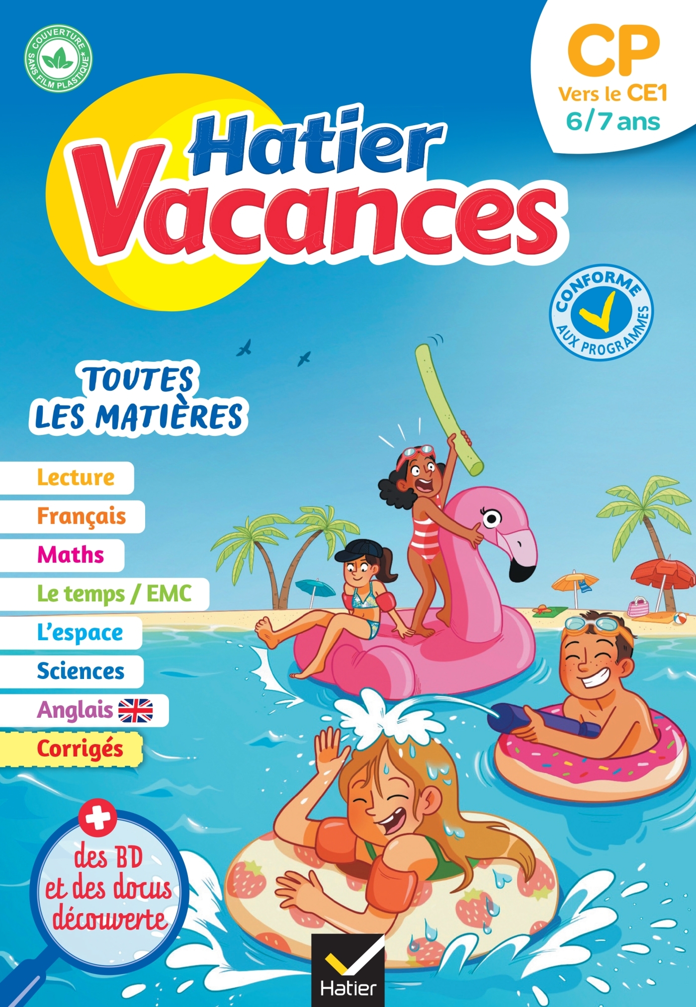 Cahier de vacances 2026 - Hatier vacances - Du CP vers le CE1 6/7 ans - Bénédicte Idiard, Patrick Chenot - HATIER