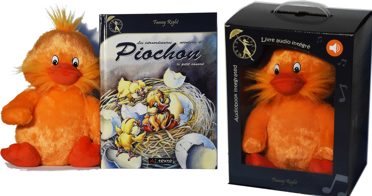 Coffret cadeau pour enfant – Composé d’un livre pour enfants et d’un jouet interactif en peluche -  Fanny Right - ALTEXTE