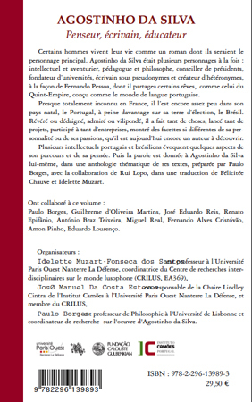 Agostinho da Silva - Paulo Borges, José Manuel Da Costa Esteves, Idelette Muzart Fonseca dos Santos, José Manuel Da Costa Esteves - L'HARMATTAN