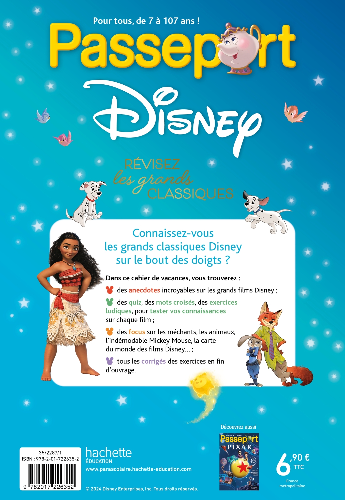 Passeport Disney : révisez les grands classiques ! - Cahier de vacances 2025 - Sandra Lebrun - HACHETTE EDUC