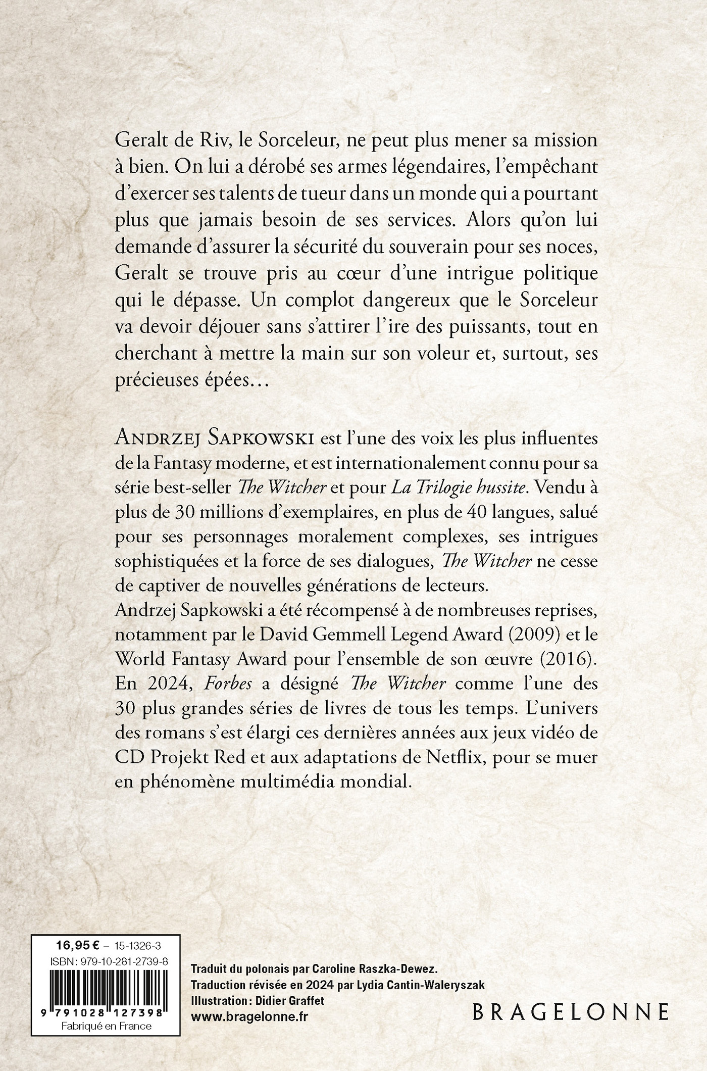 Sorceleur (Witcher) : La Saison des orages (traduction révisée) - Andrzej Sapkowski - BRAGELONNE