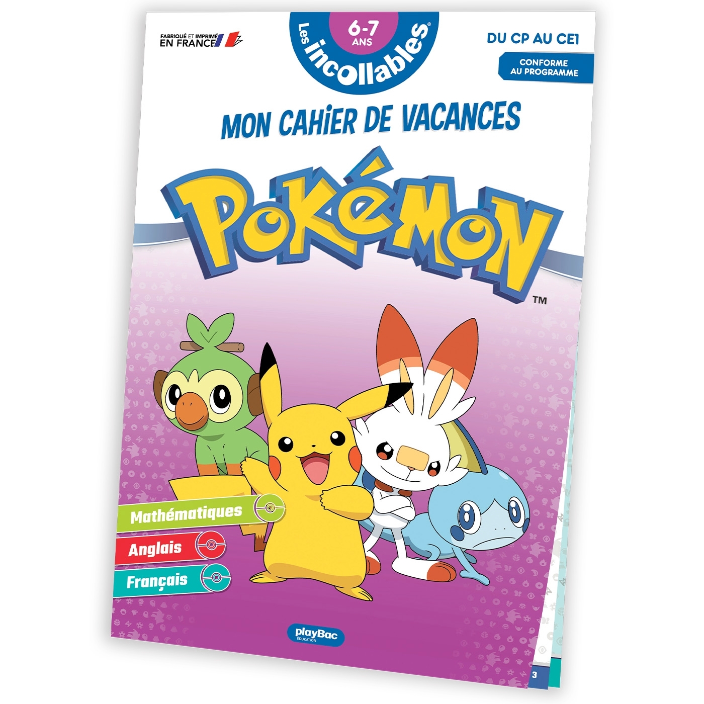 Cahier de vacances 2026 Pokémon - Les incollables - CP au CE1 - 6/7 ans - Stéphanie Herbaut - PLAY BAC