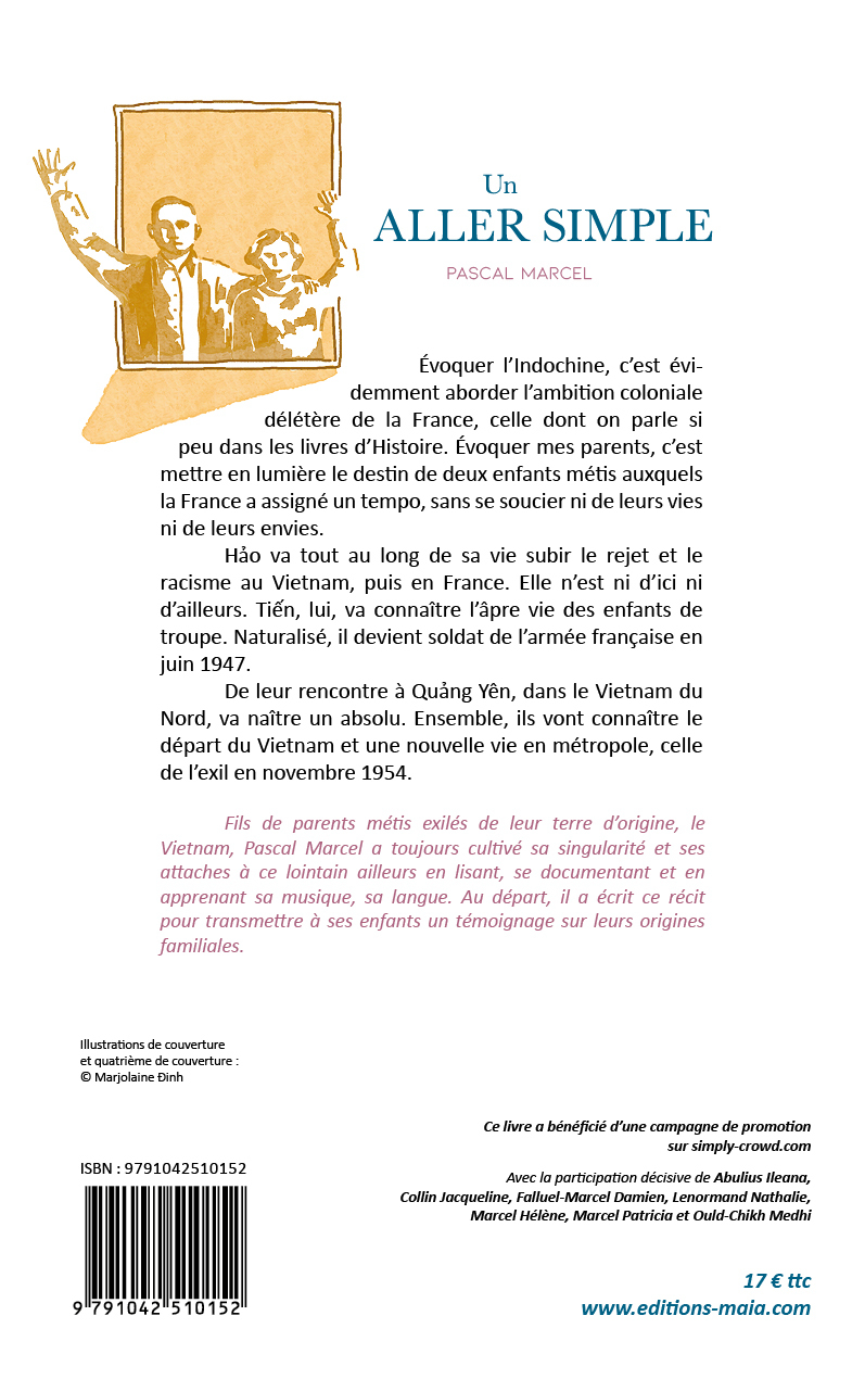Un aller simple -  Pascal Marcel - MAIA