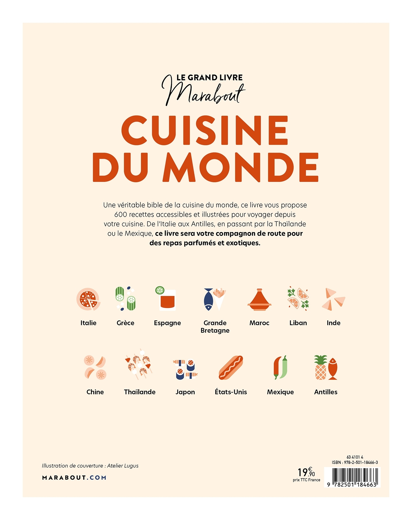 Le grand Livre Marabout Cuisine du monde - ERICK ALEXANDERSON ROSAS - MARABOUT