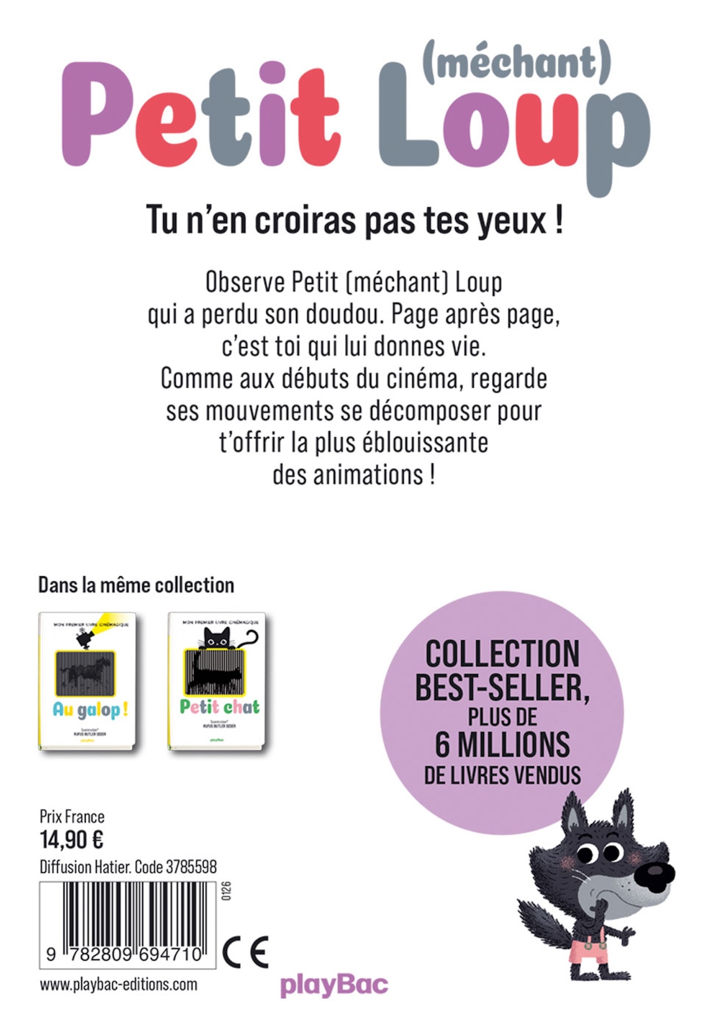 Petit (méchant) Loup - Mon premier livre cinémagique - Rufus Butler Seder - PLAY BAC