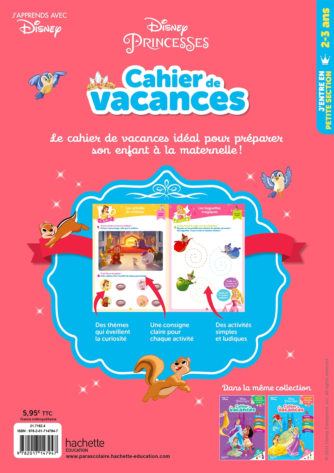 Disney - Princesses - J'entre en Petite Section - Cahier de vacances 2025 -  Hachette Education - HACHETTE EDUC