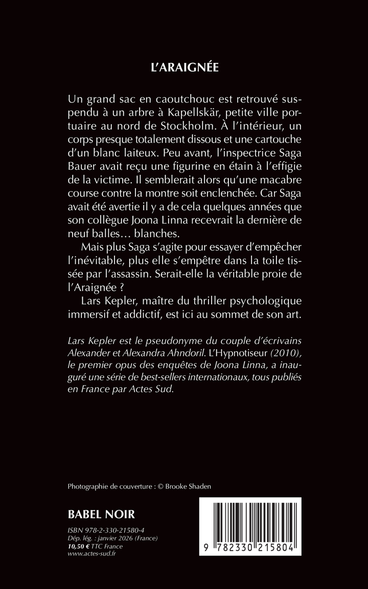 L'Araignée - Lars Kepler - ACTES SUD