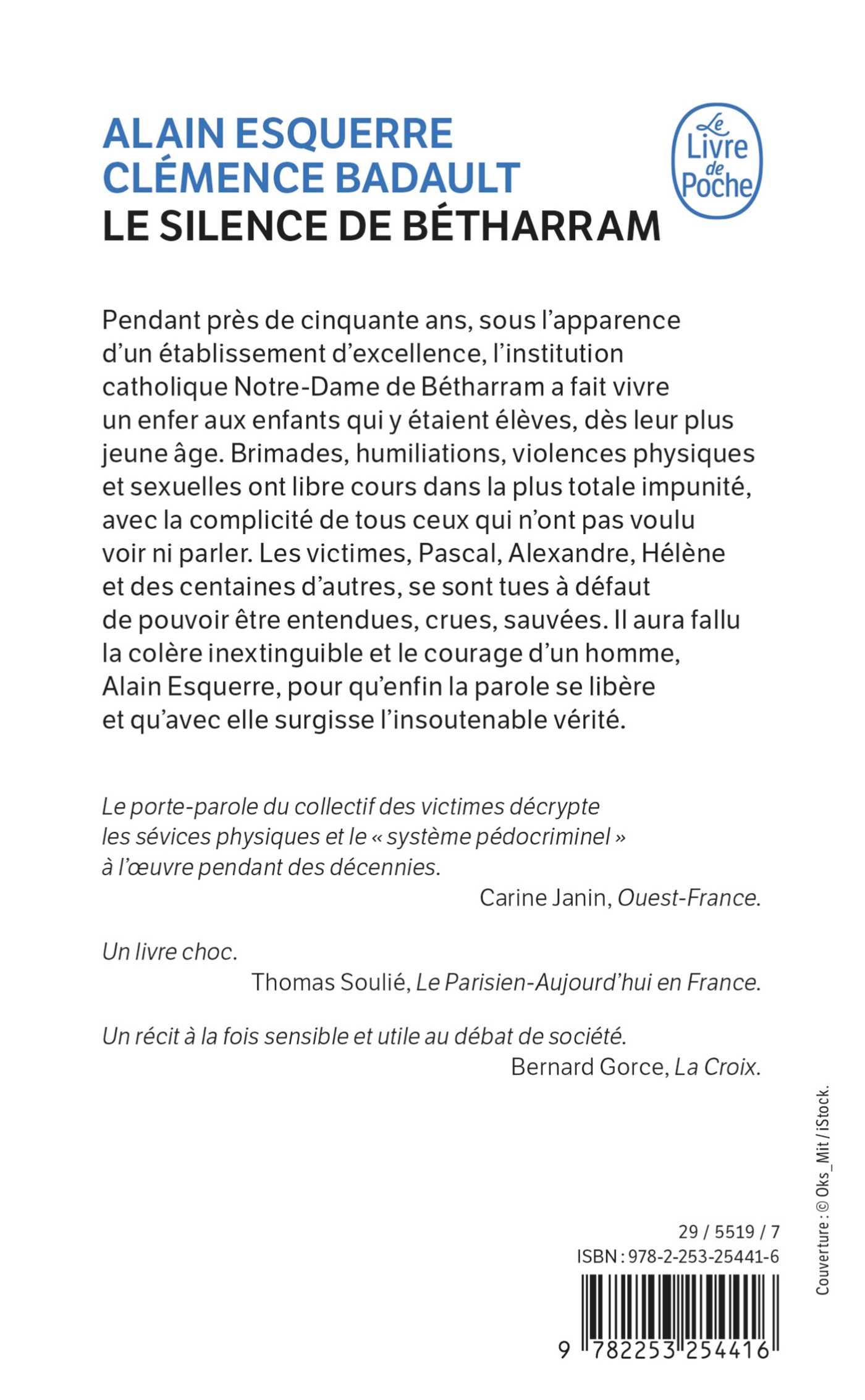 Le Silence de Bétharram - Alain Esquerre, Clémence Badault - LGF