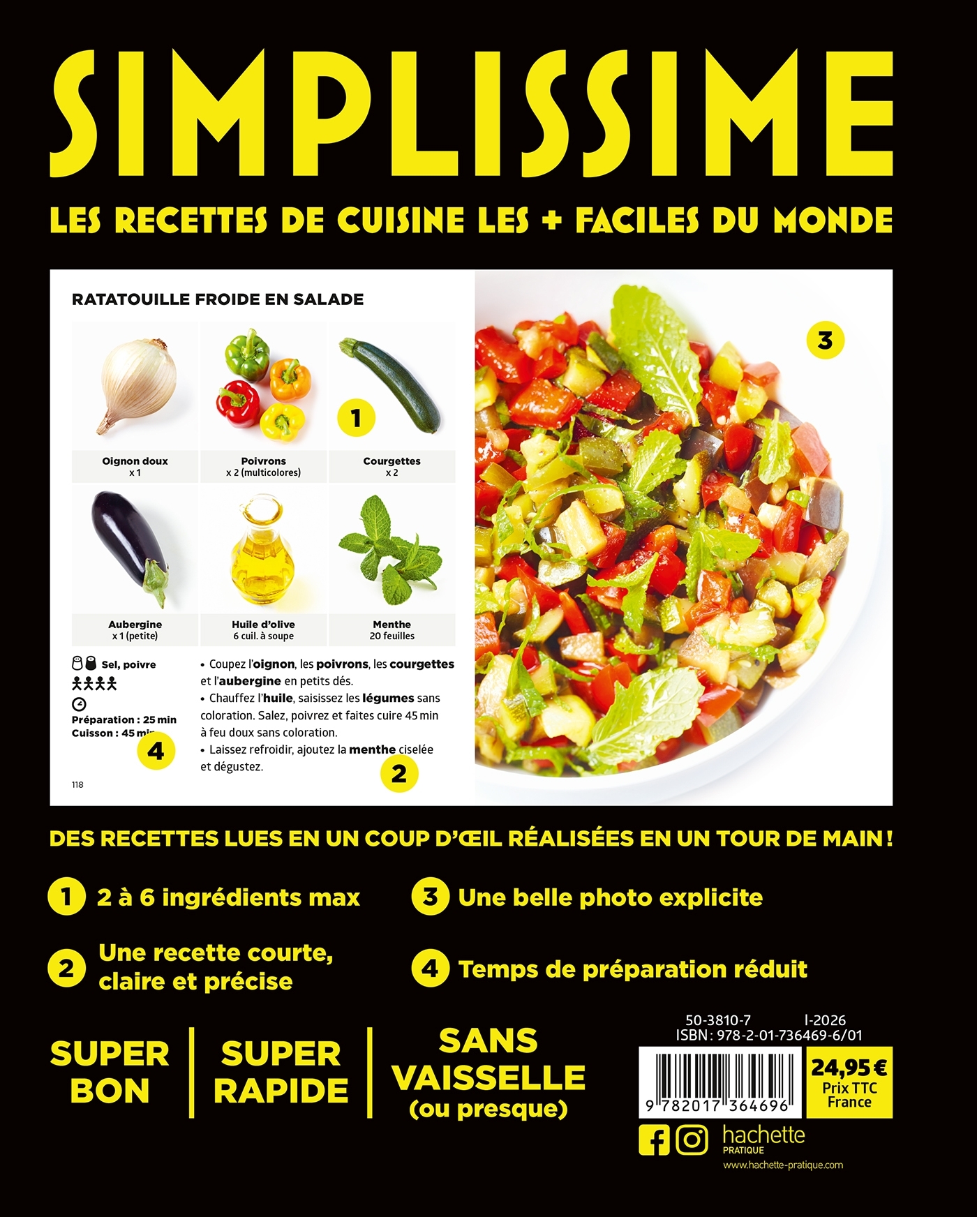 Simplissime - Le livre de cuisine le plus facile du monde - Jean-François Mallet - HACHETTE PRAT