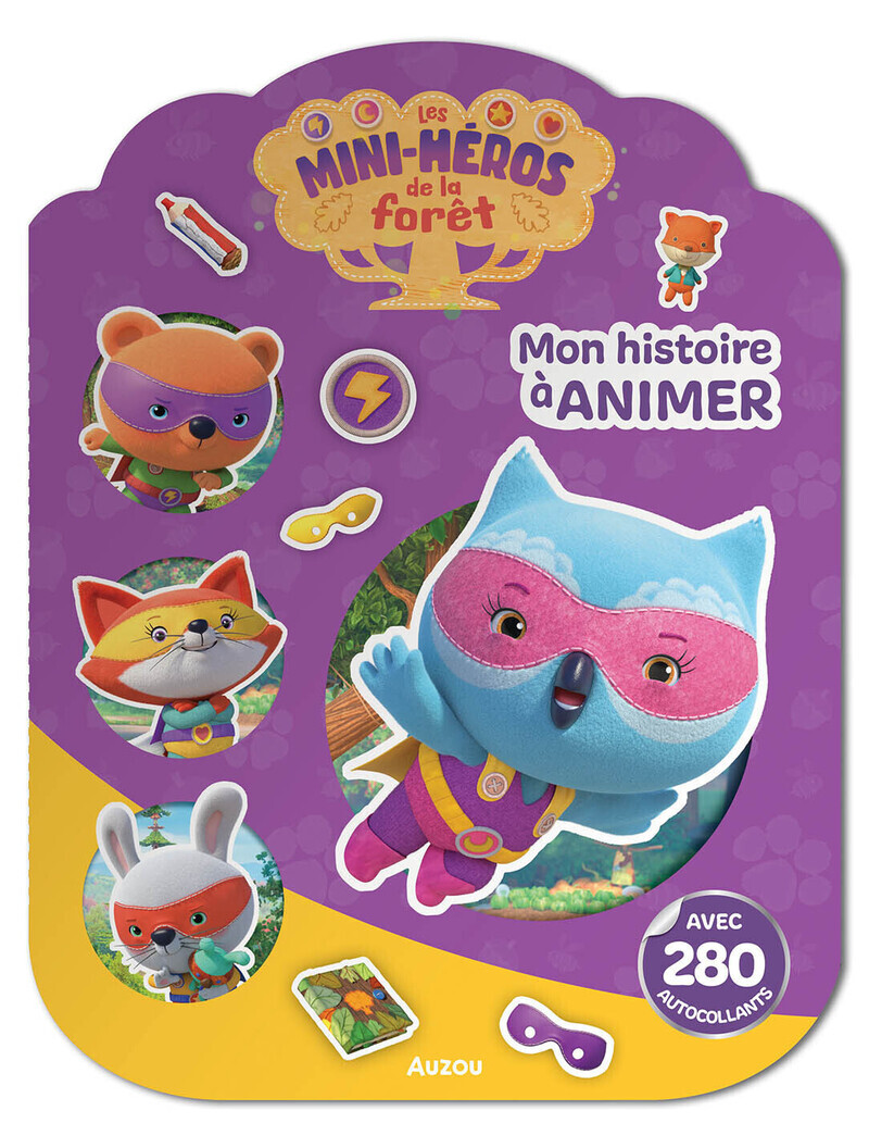 Mon histoire à animer avec 280 autocollants -  Benedicte Riviere - AUZOU