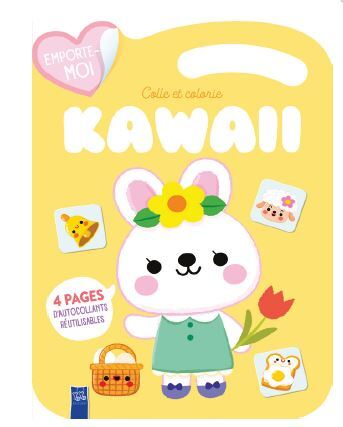 Le lapin paques - Kawaii colle et colorie -  - YOYO