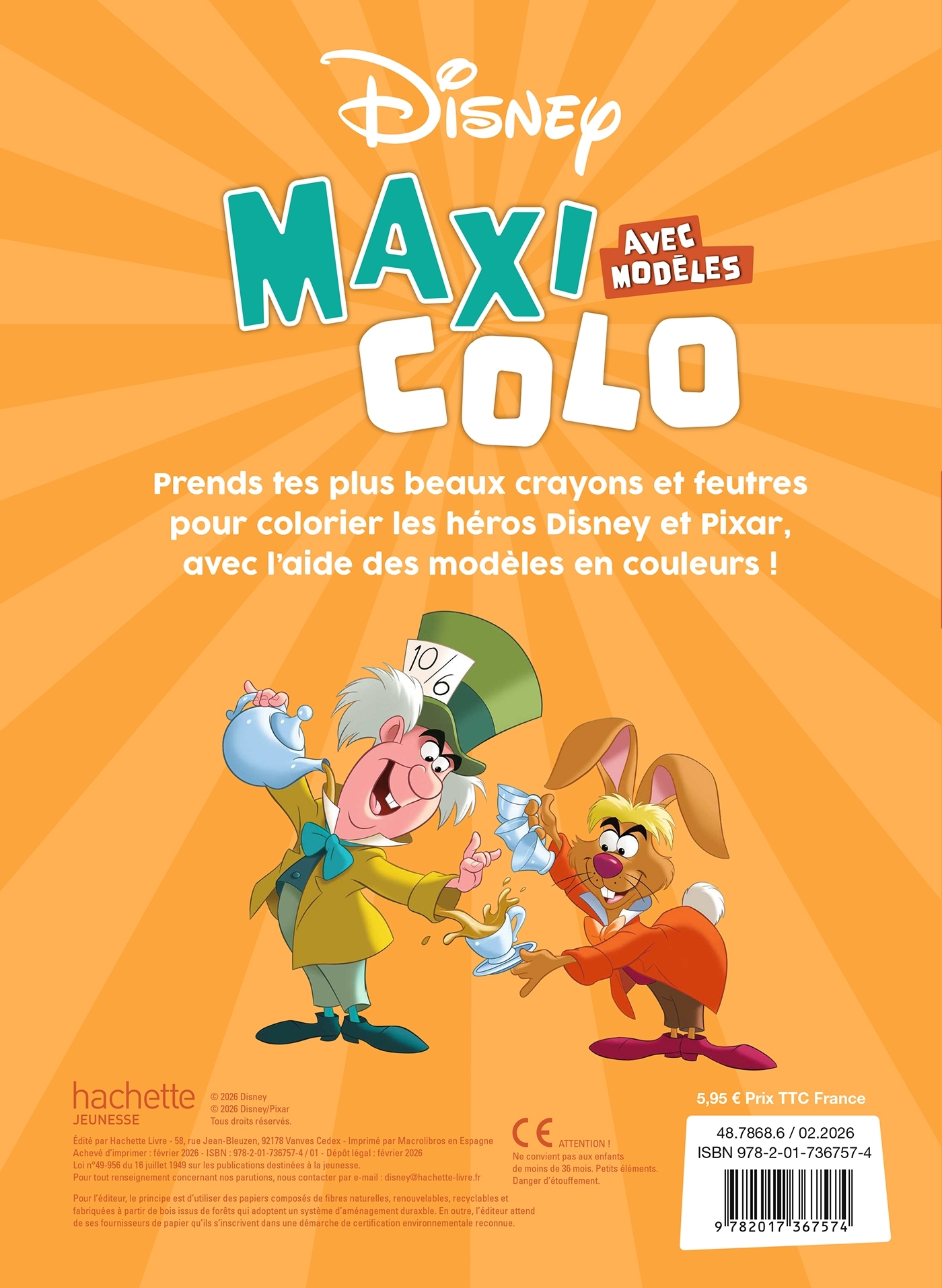 DISNEY - Maxi Colo avec modèles -  - DISNEY HACHETTE