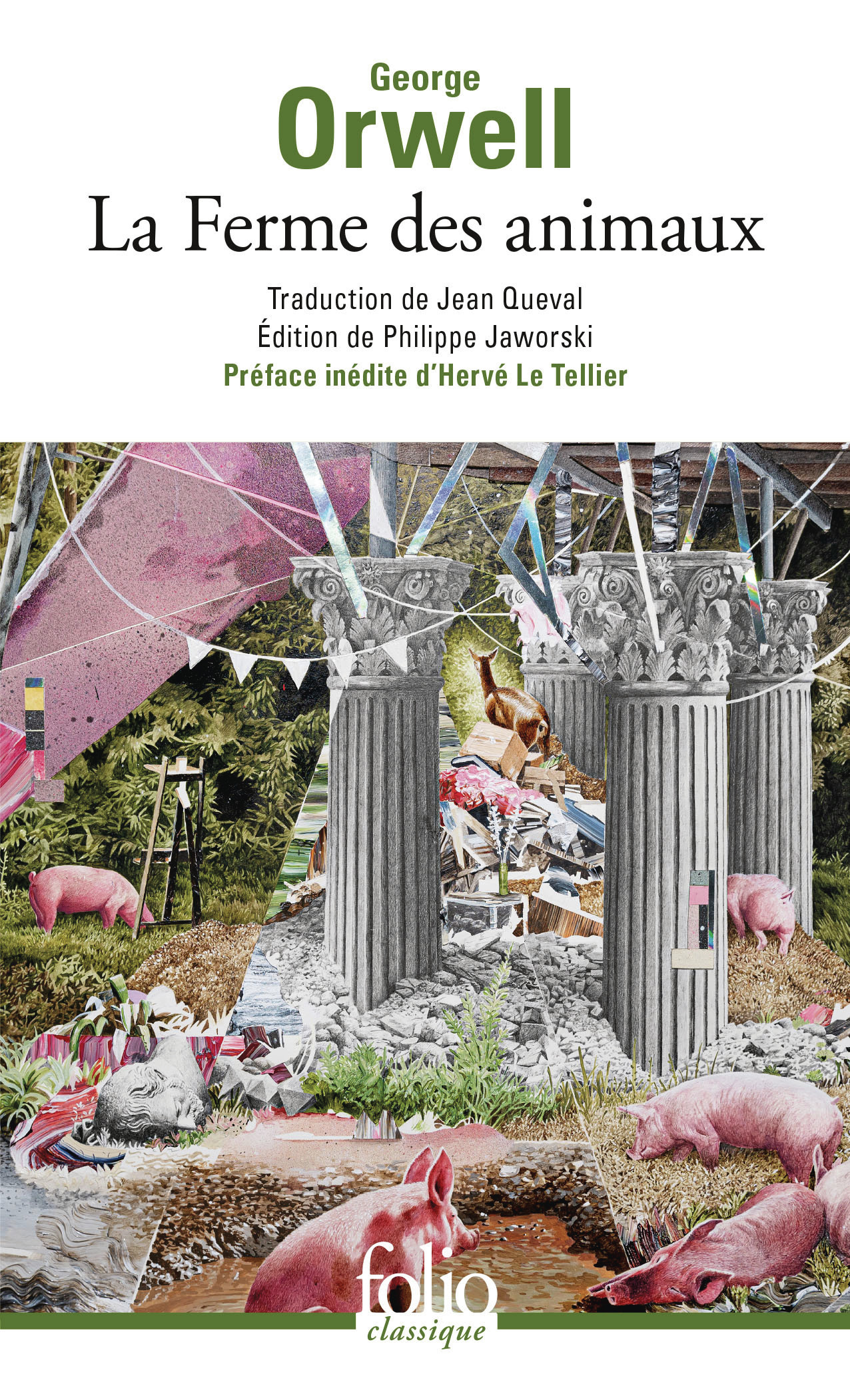 La ferme des animaux - George Orwell, Hervé Le Tellier, Philippe Jaworski - FOLIO