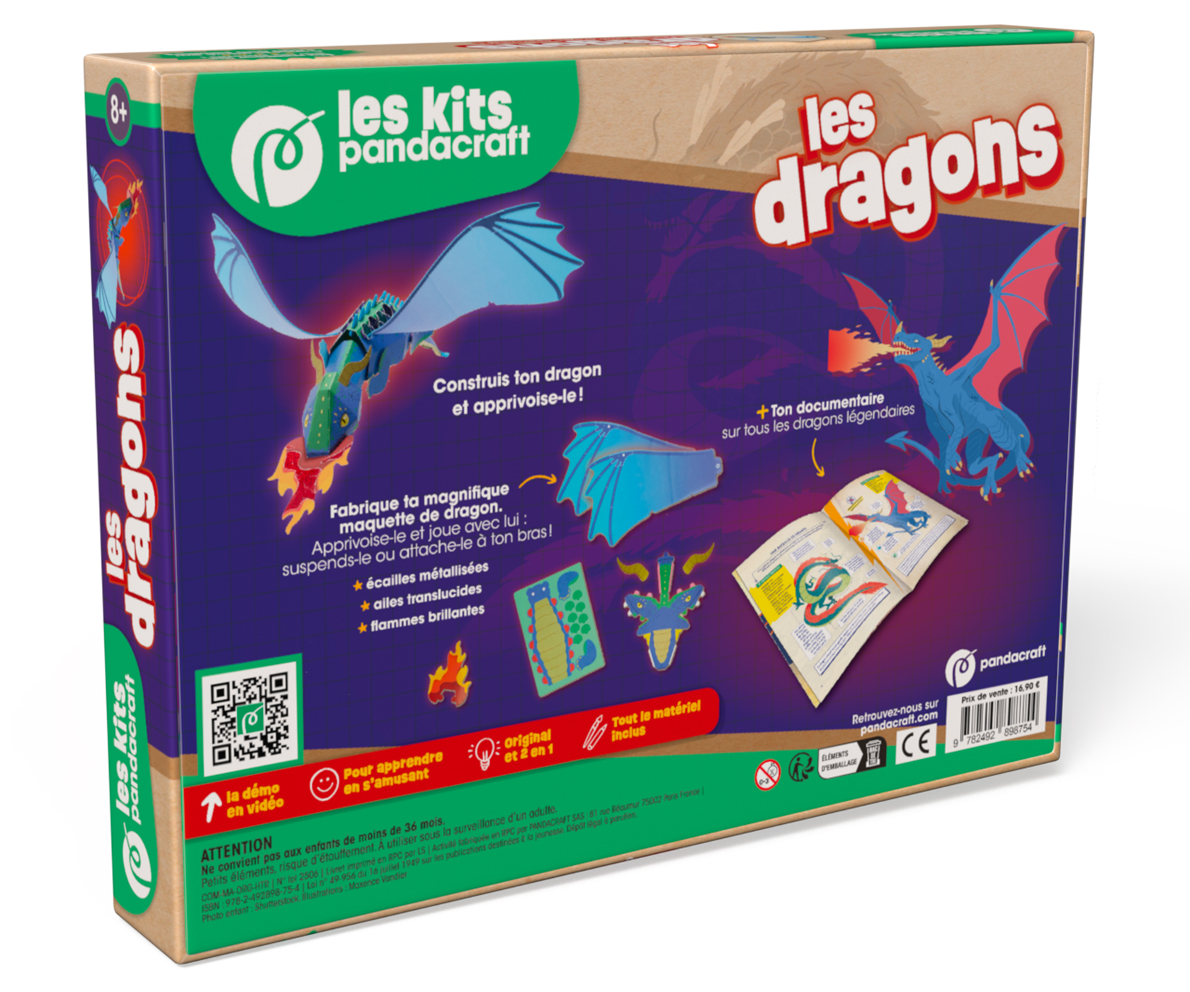 Les dragons - Kit Pandacraft dès 8 ans -  - PANDACRAFT
