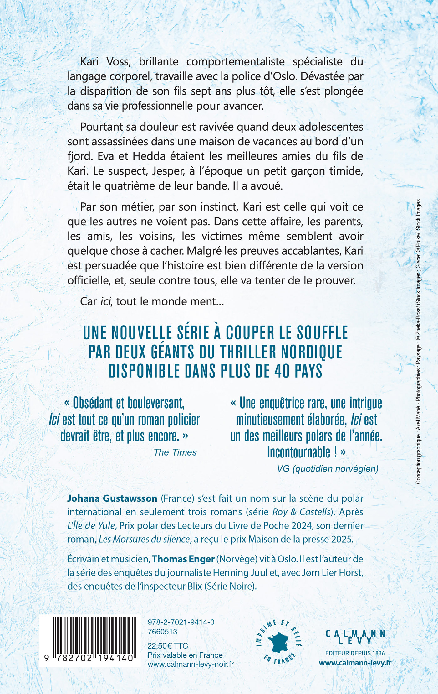 Ici - Johana Gustawsson, Thomas Enger - CALMANN-LEVY