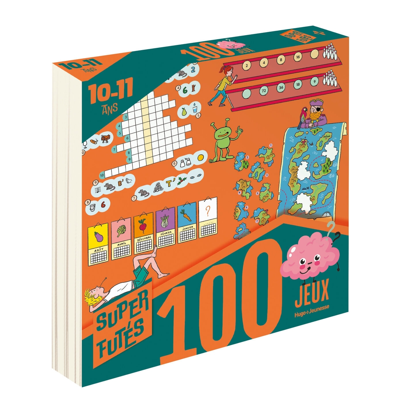 100 jeux pour Super Futés 10-11 ans - CM2 - Sandra Collet - HUGO JEUNESSE