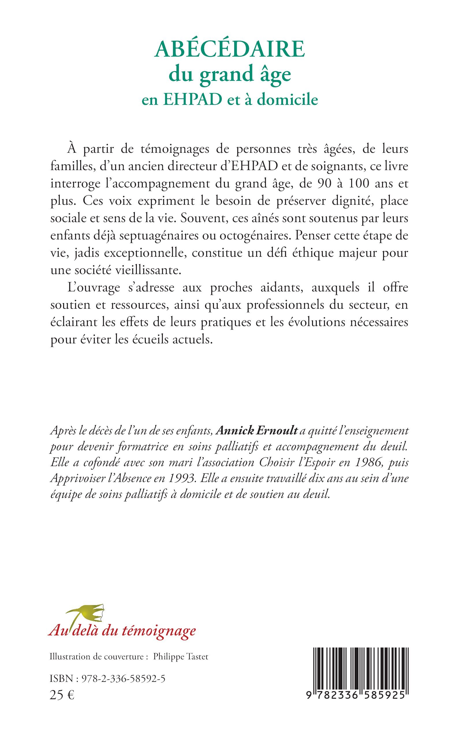 ABÉCÉDAIRE du grand âge en EHPAD et à domicile - Annick Ernoult, Régis AUBRY - L'HARMATTAN
