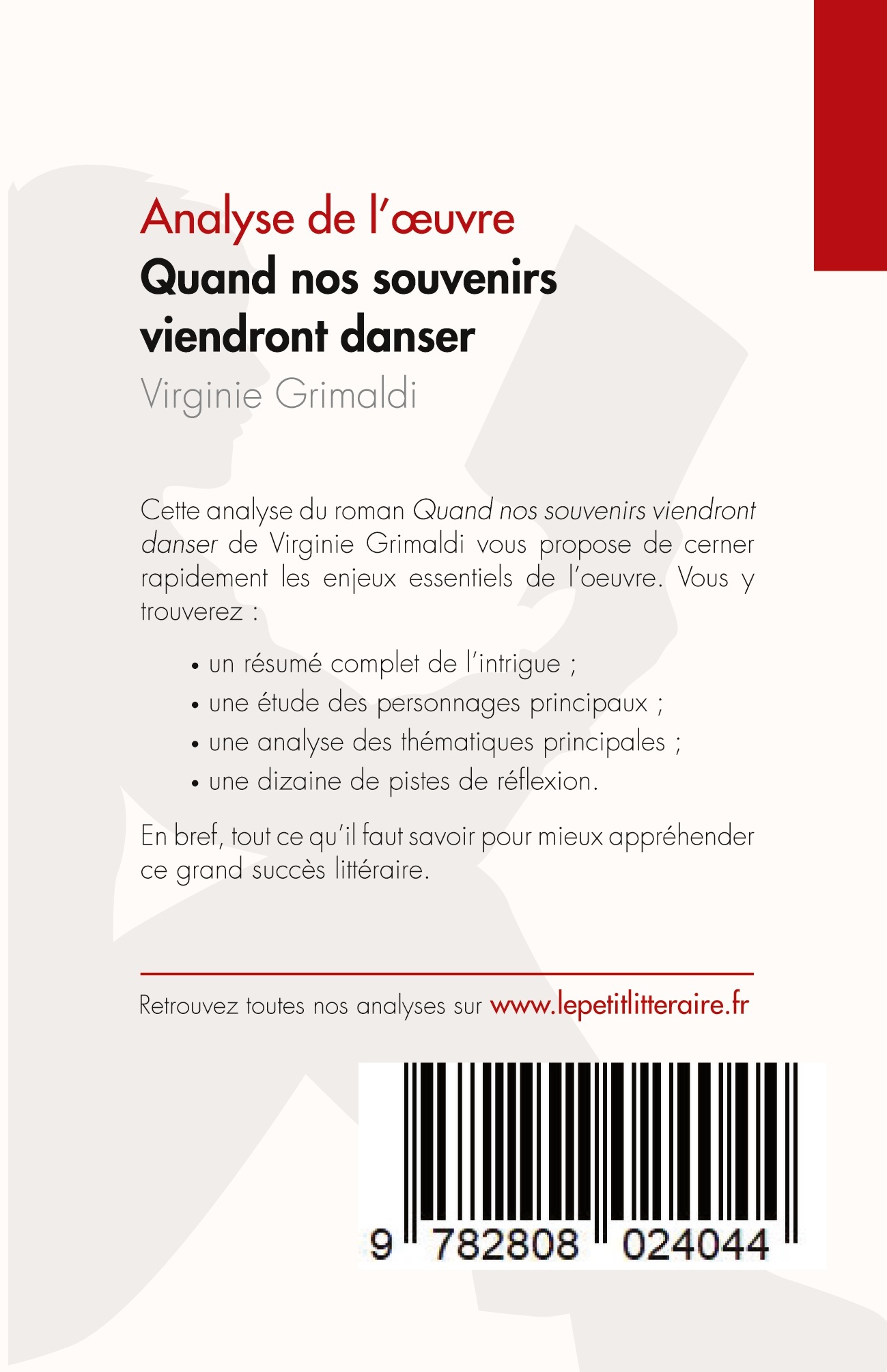 Quand nos souvenirs viendront danser de Virginie Grimaldi (Analyse de l'oeuvre) -  Julie Delcourt - LEPETITLITTERAI