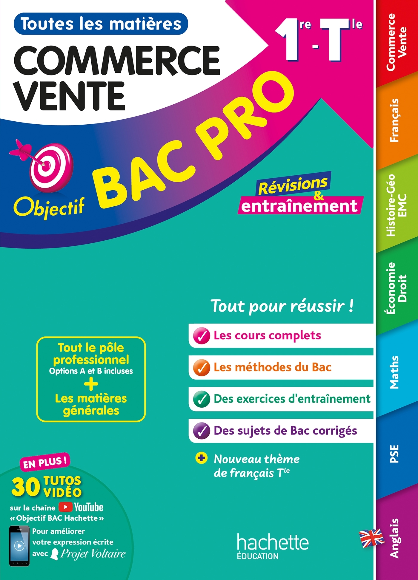 Objectif bac pro - Métiers du commerce et de la vente (1re et Term) - Toutes les matières - BAC 2026 - Peggy Libert, Denise Blanc, Bernard Blanc, Fabrice Frattini, Florence Dedeyan, Jean-Yves Gola, Guillaume Luciani, Emmanuelle Herry, Ahmed Nouidjem, Sylv
