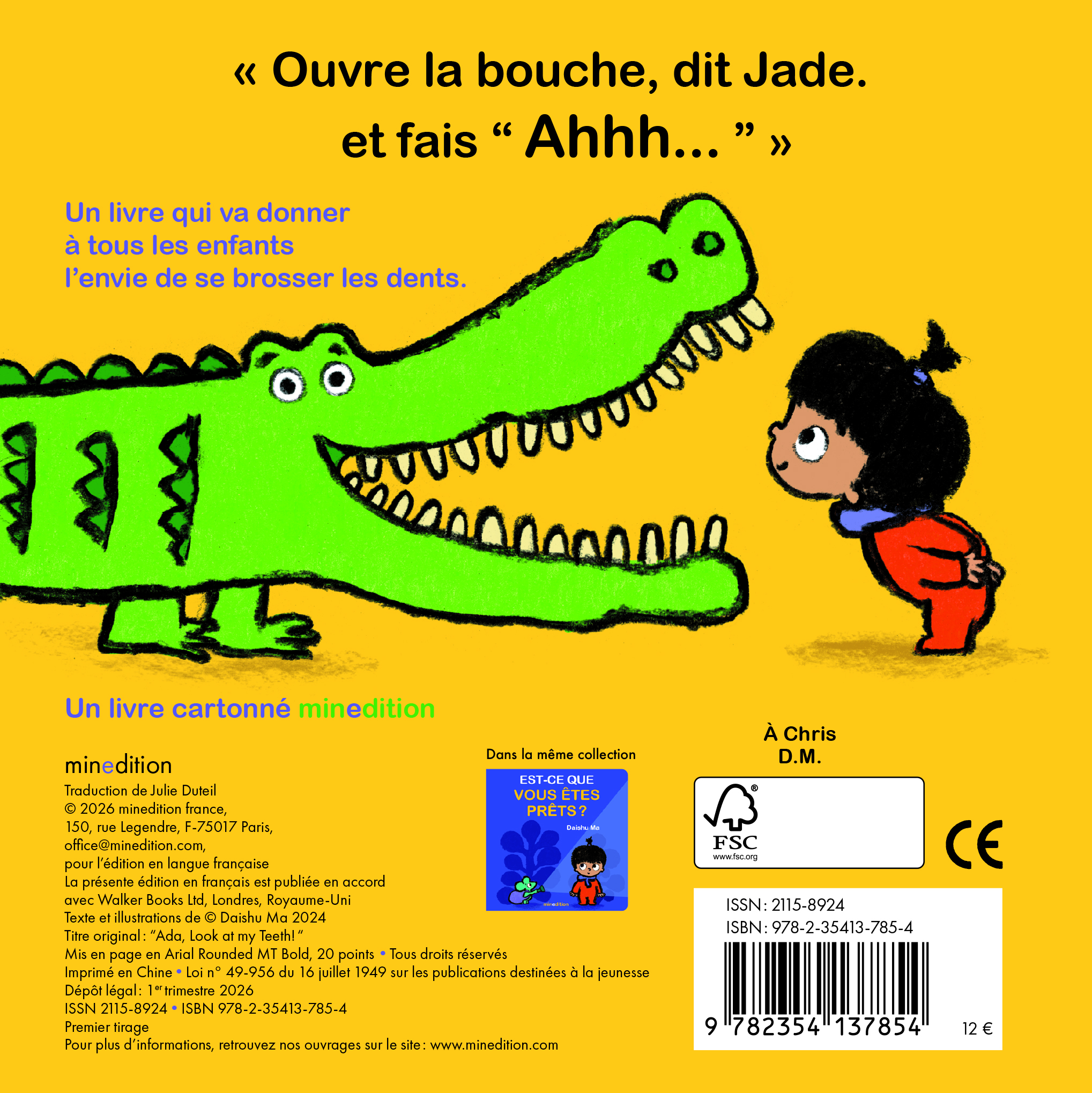 Ouvre la bouche en grand ! - Ma Daishu - MINEDITION