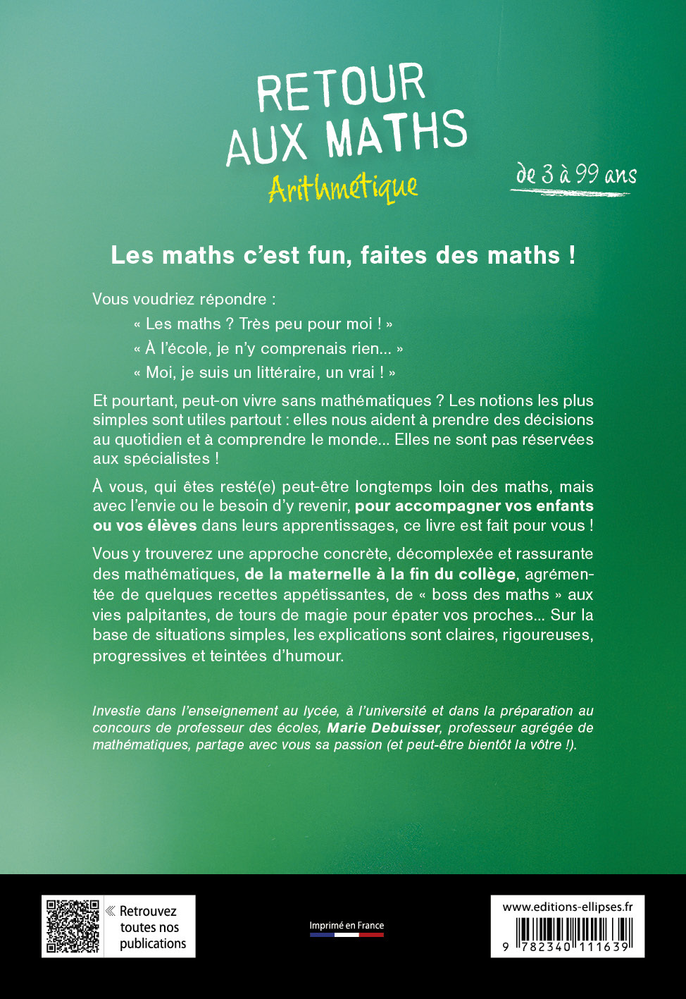 Retour aux Maths – Arithmétique - Marie Debuisser - ELLIPSES