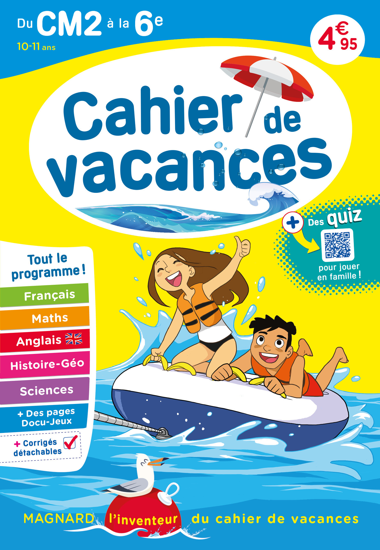 Cahier de vacances 2025, du CM2 vers la 6e 10-11 ans - Bernard Semenadisse - MAGNARD