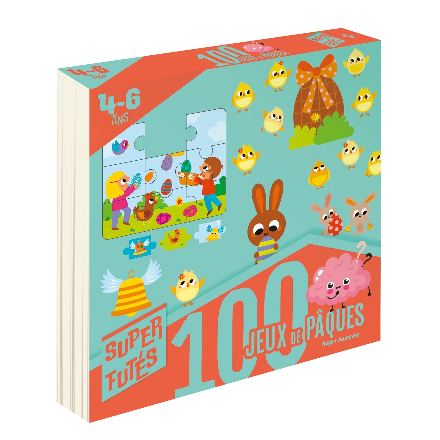 100 jeux de Pâques pour super Futés 4-6 ans - Sandra Lebrun - HUGO JEUNESSE