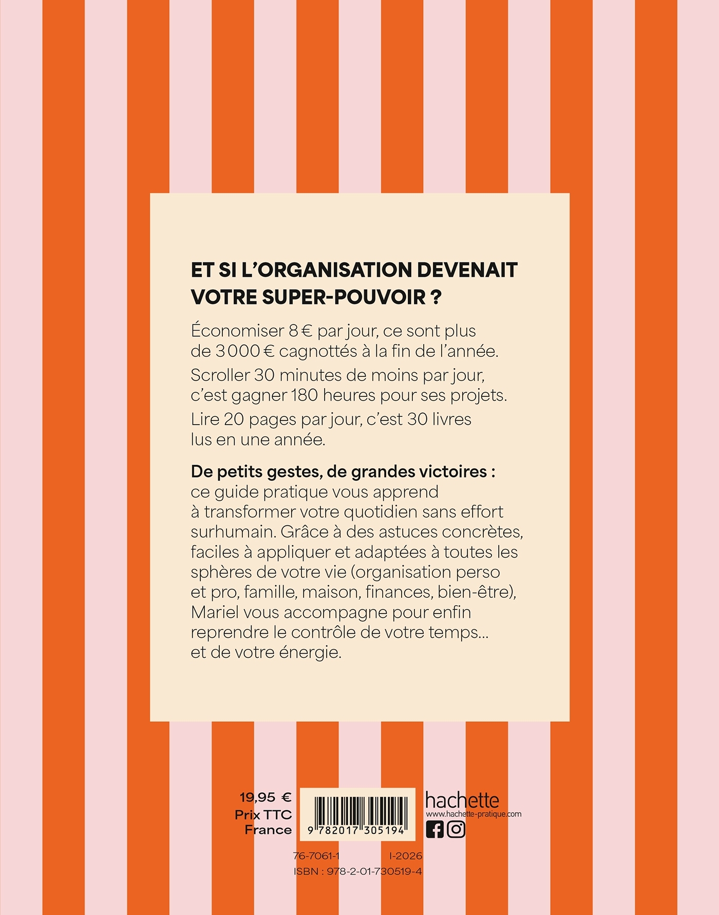 Je (re)prends le contrôle - Mariel Le Blog de Néroli - HACHETTE PRAT