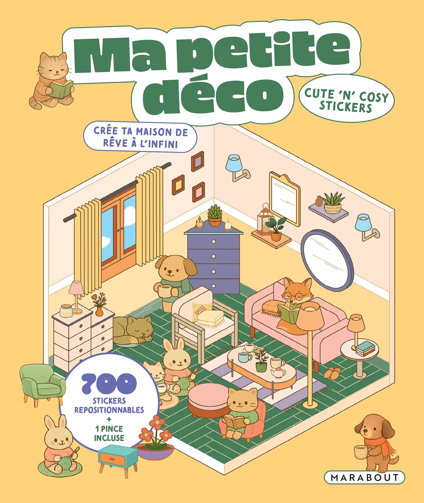 Cute 'n' cosy stickers - Ma petite déco -  - MARABOUT
