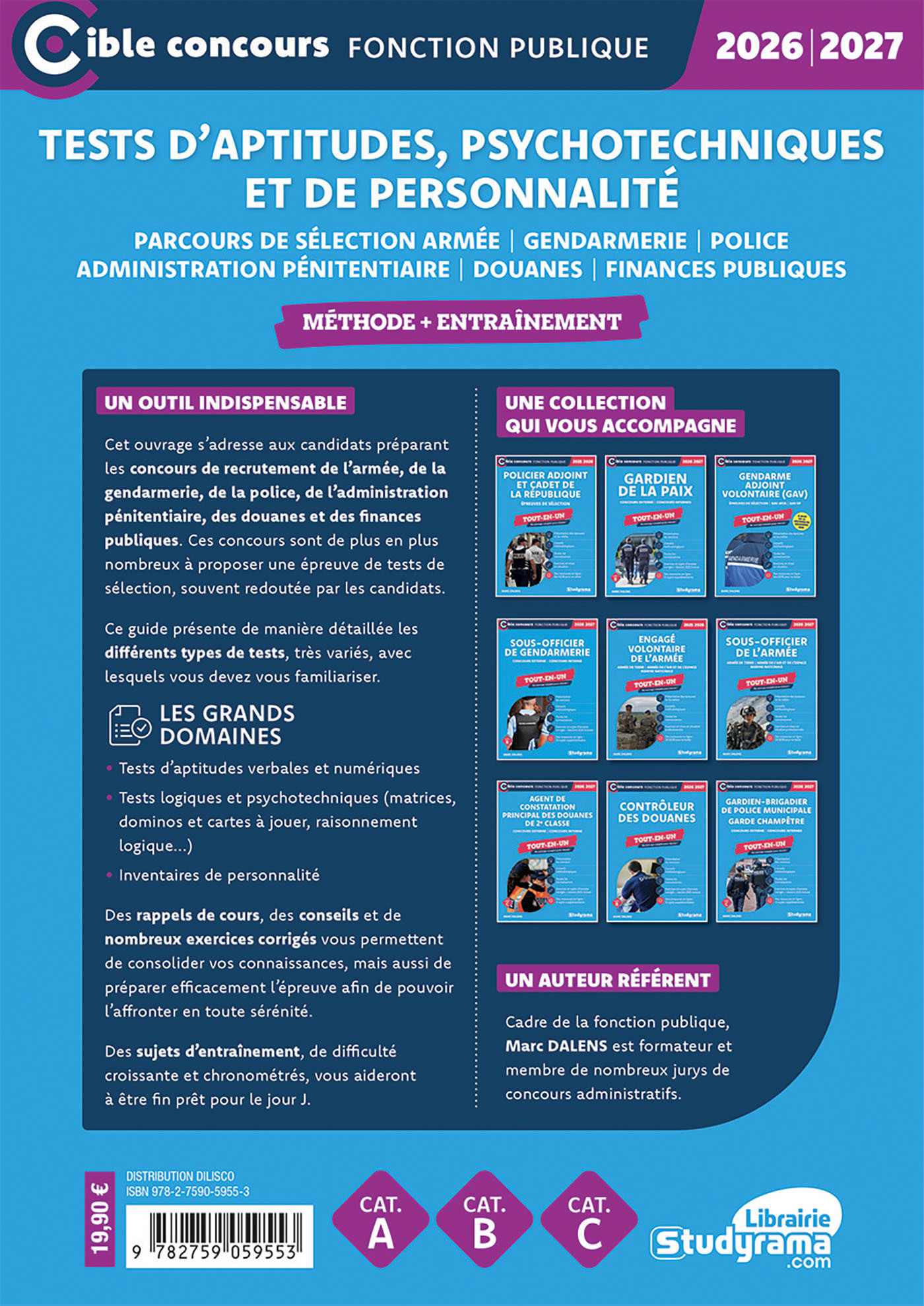 Tests d’aptitudes, psychotechniques et de personnalité – Méthode + Entraînement - Marc Dalens - STUDYRAMA