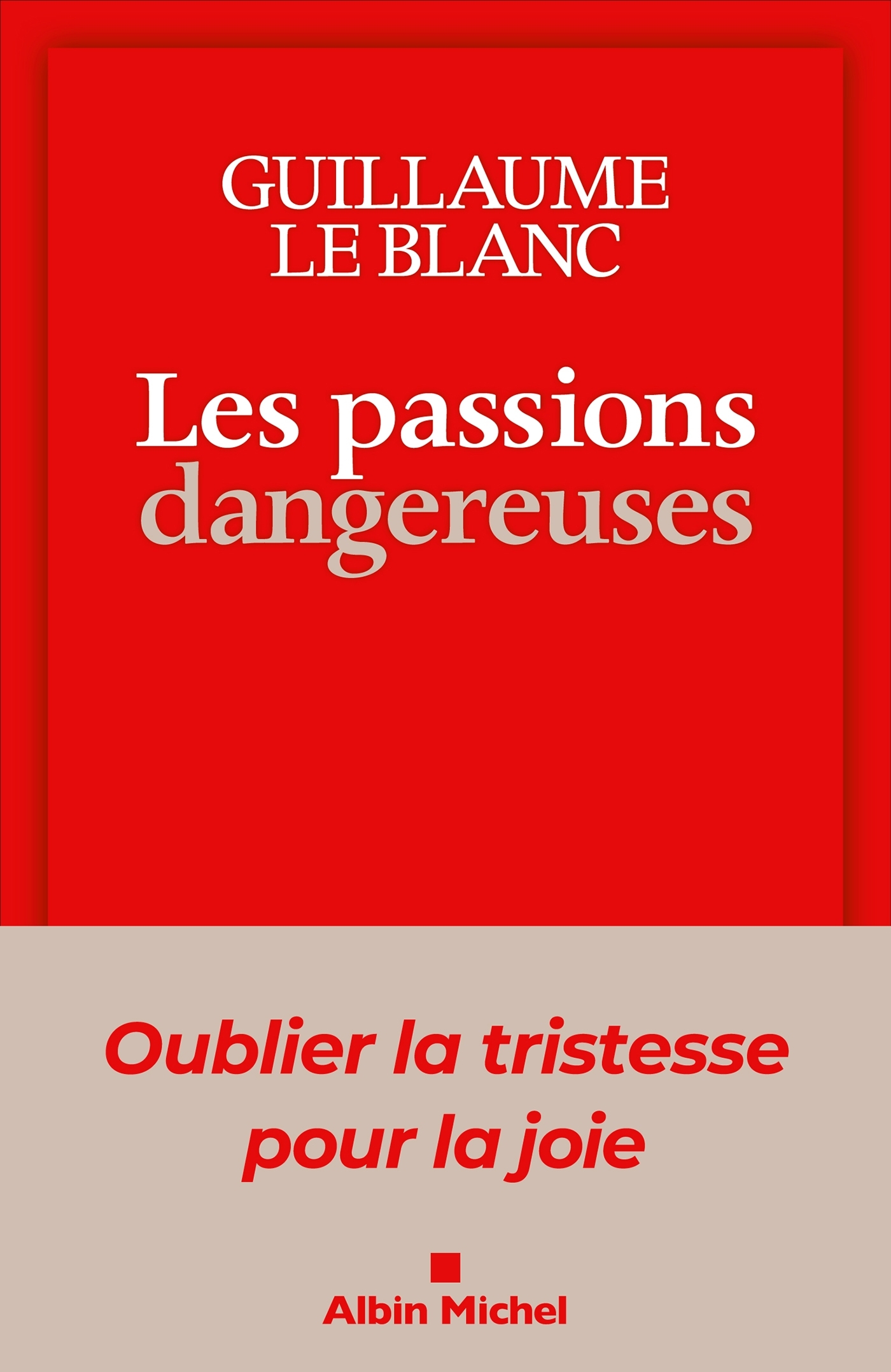 Les Passions dangereuses - Guillaume Le Blanc - ALBIN MICHEL