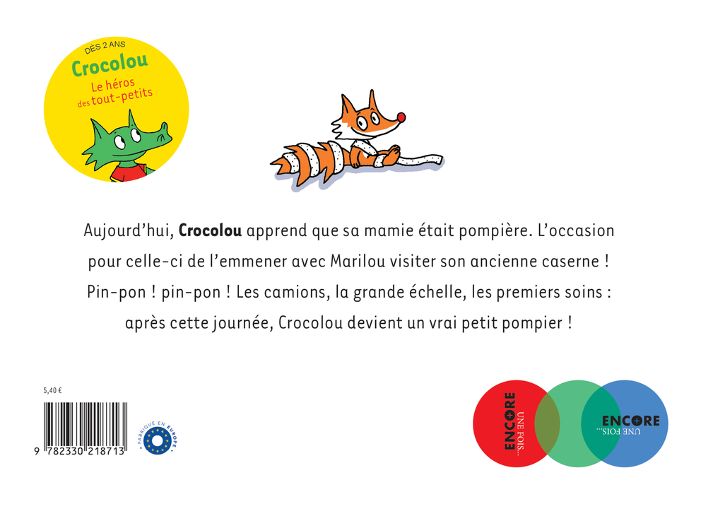 Crocolou chez les pompiers - Ophélie Texier - ACTES SUD