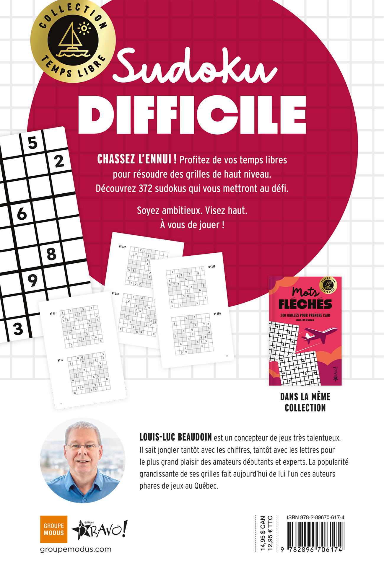 Temps libre - Sudoku difficile - Louis-Luc Beaudoin - BRAVO