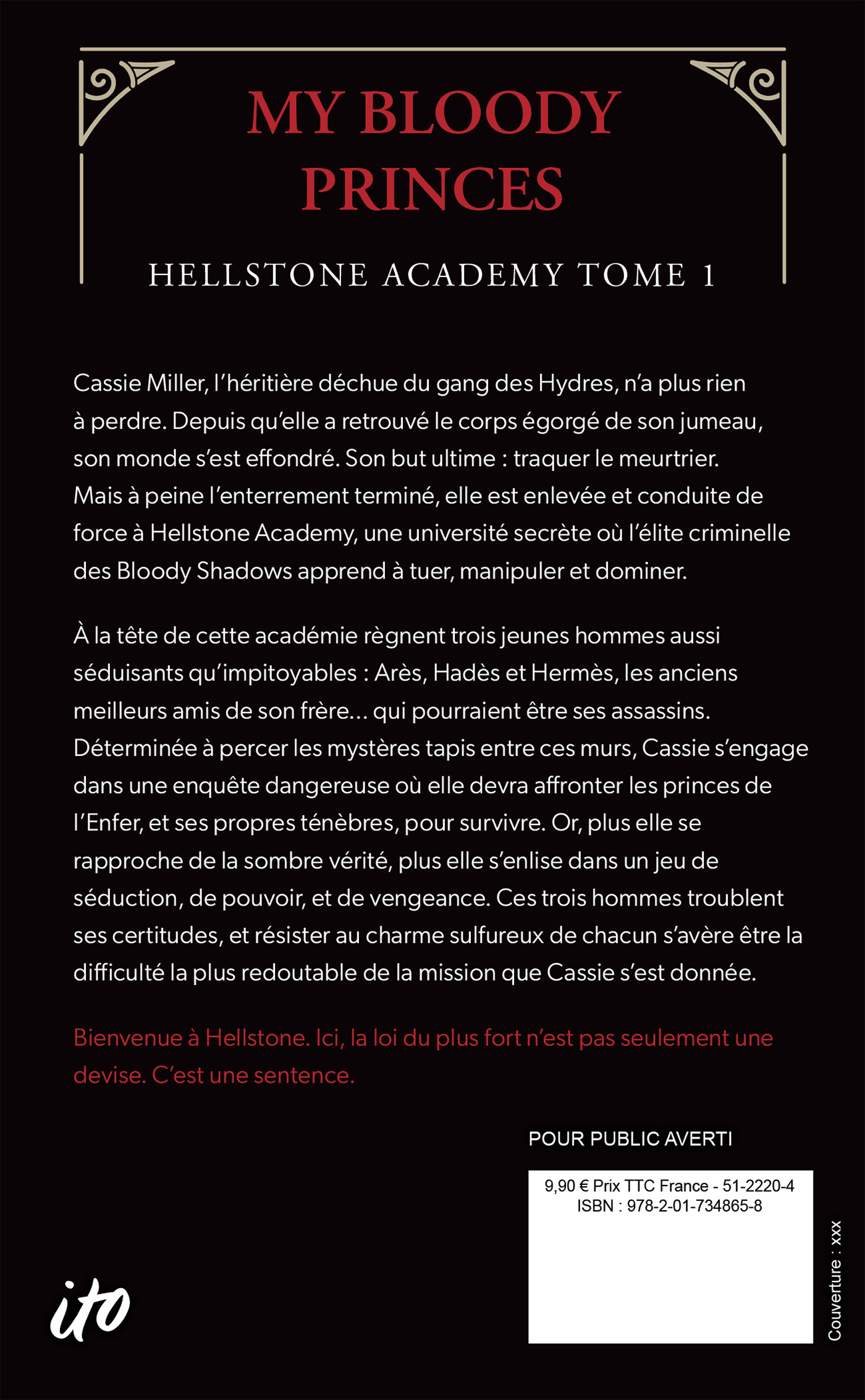 Hellstone Academy, Tome 1 : My Bloody Princes - Anna Triss - HACHETTE HLAB