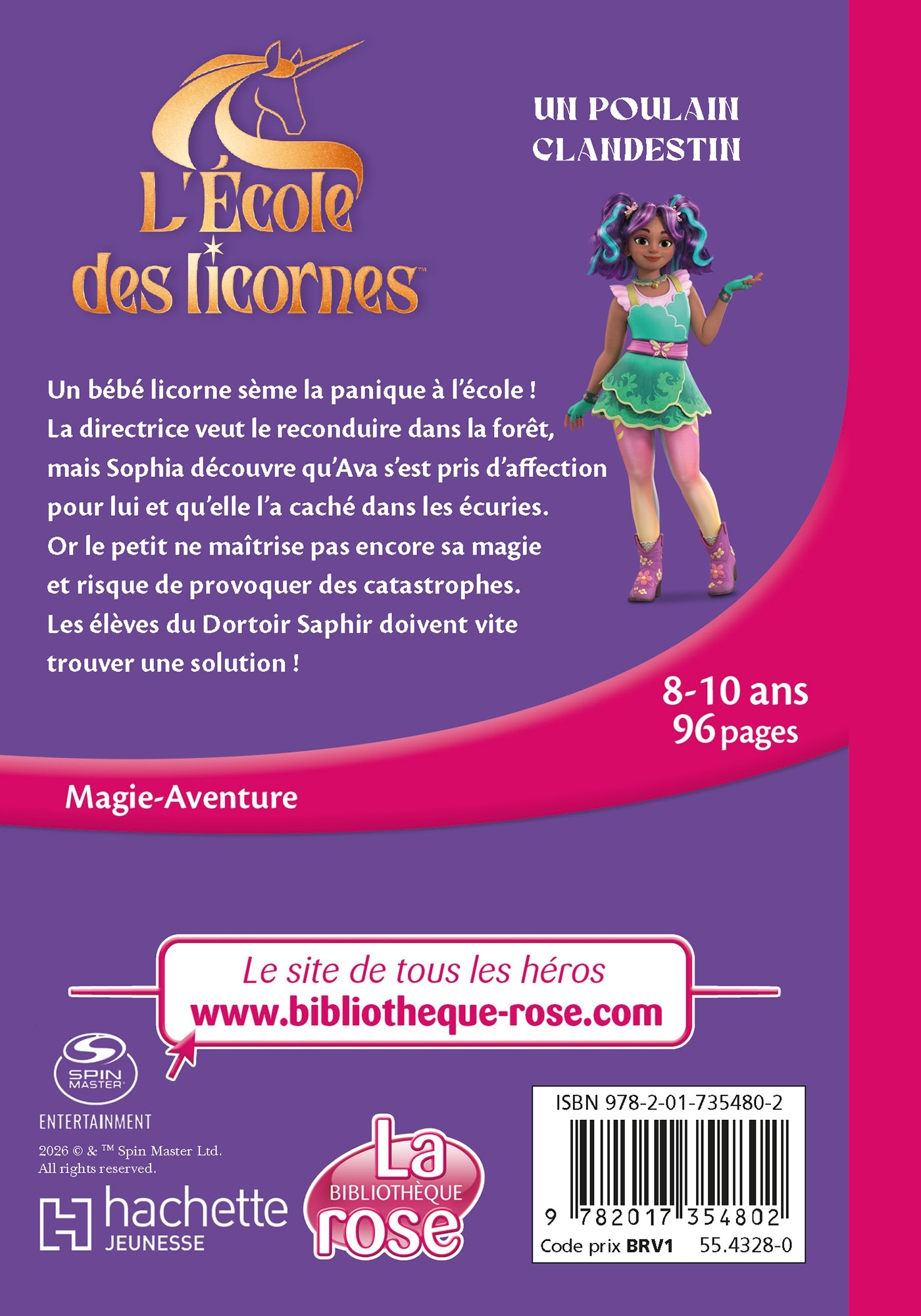 L'école des Licornes (La série TV), Tome 11 - Un poulain clandestin - ERICK ALEXANDERSON ROSAS,   - HACHETTE JEUN.